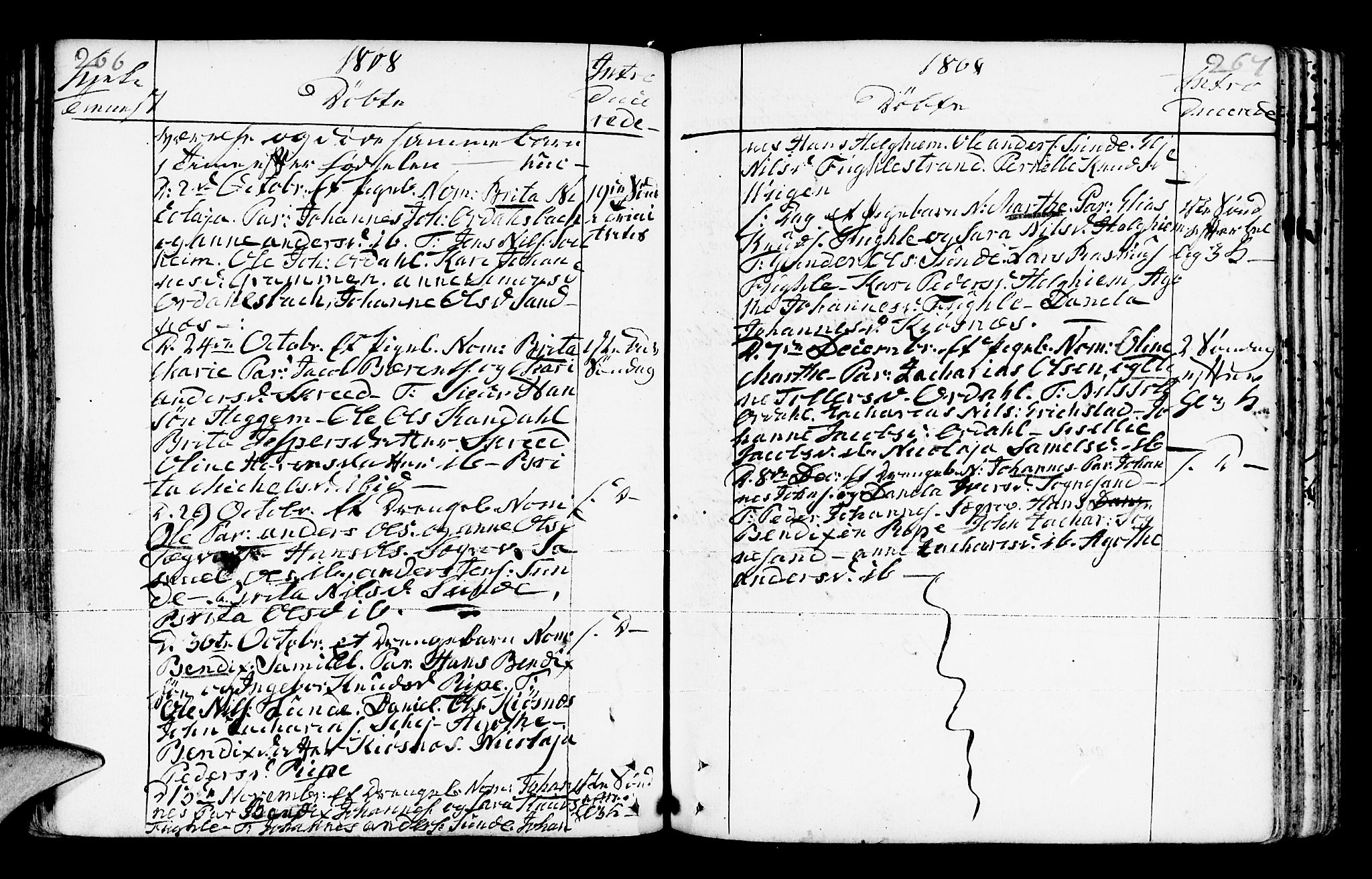 Jølster sokneprestembete, AV/SAB-A-80701/H/Haa/Haaa/L0006: Parish register (official) no. A 6, 1790-1821, p. 266-267