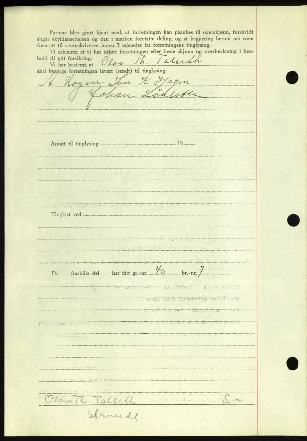 Romsdal sorenskriveri, AV/SAT-A-4149/1/2/2C: Mortgage book no. A10, 1941-1941, Diary no: : 1170/1941