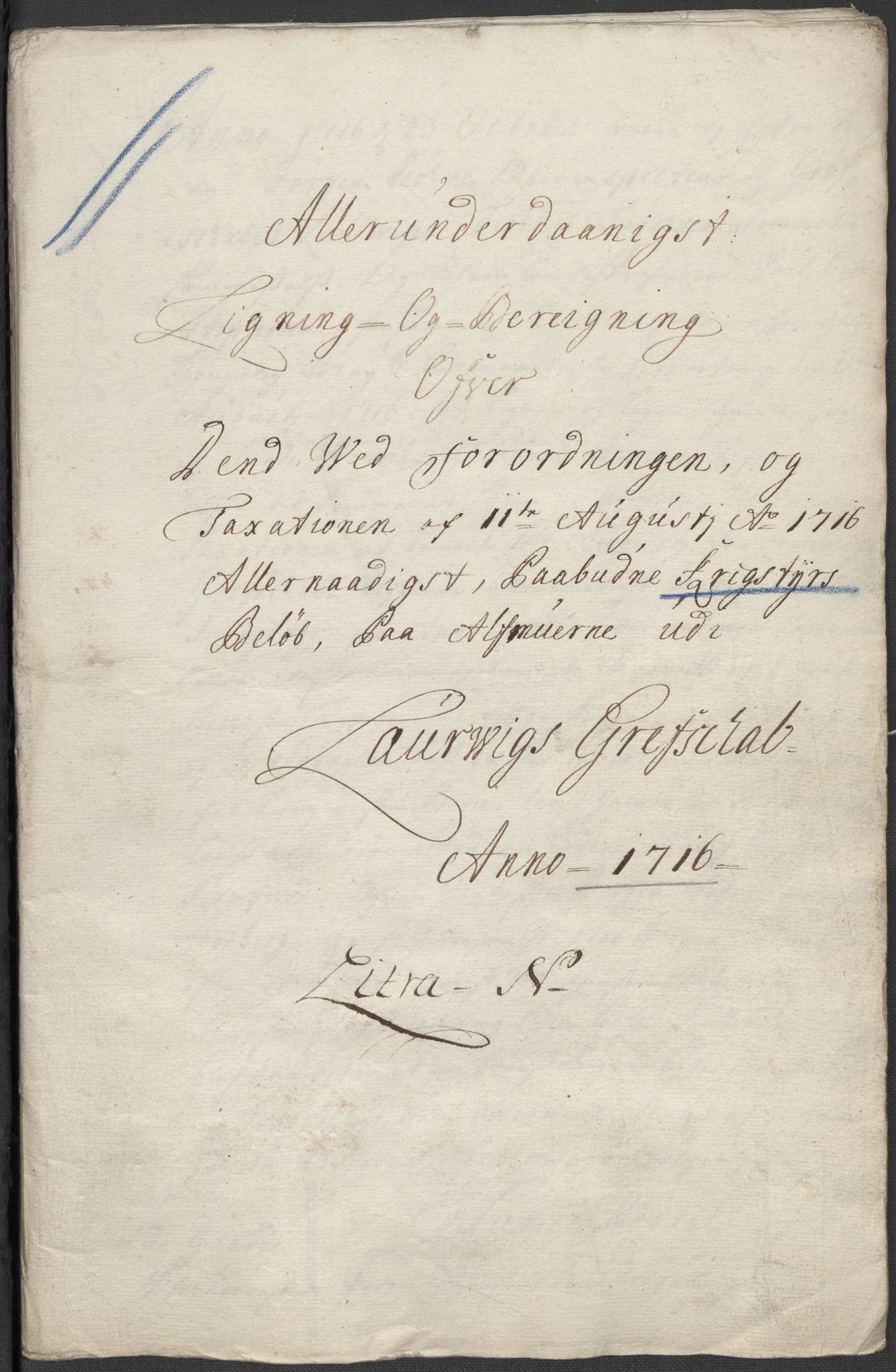 Rentekammeret inntil 1814, Reviderte regnskaper, Fogderegnskap, AV/RA-EA-4092/R33/L1987: Fogderegnskap Larvik grevskap, 1716-1717, p. 176