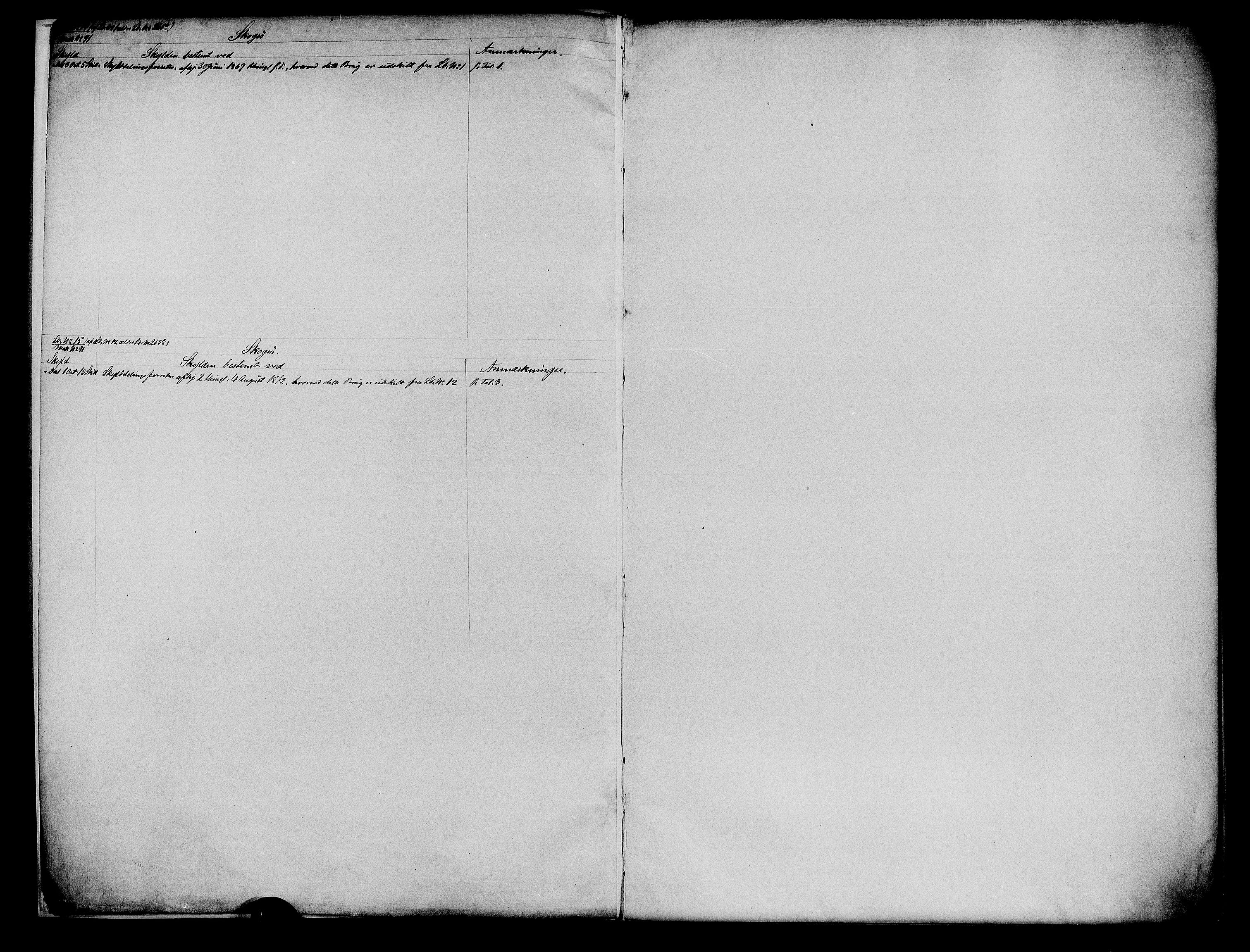 Matrikkelrevisjonen av 1863, AV/RA-S-1530/F/Fe/L0172/0002: Halse og Harkmark / II. Skylddelingsprotokoll med revisjoner, 1863