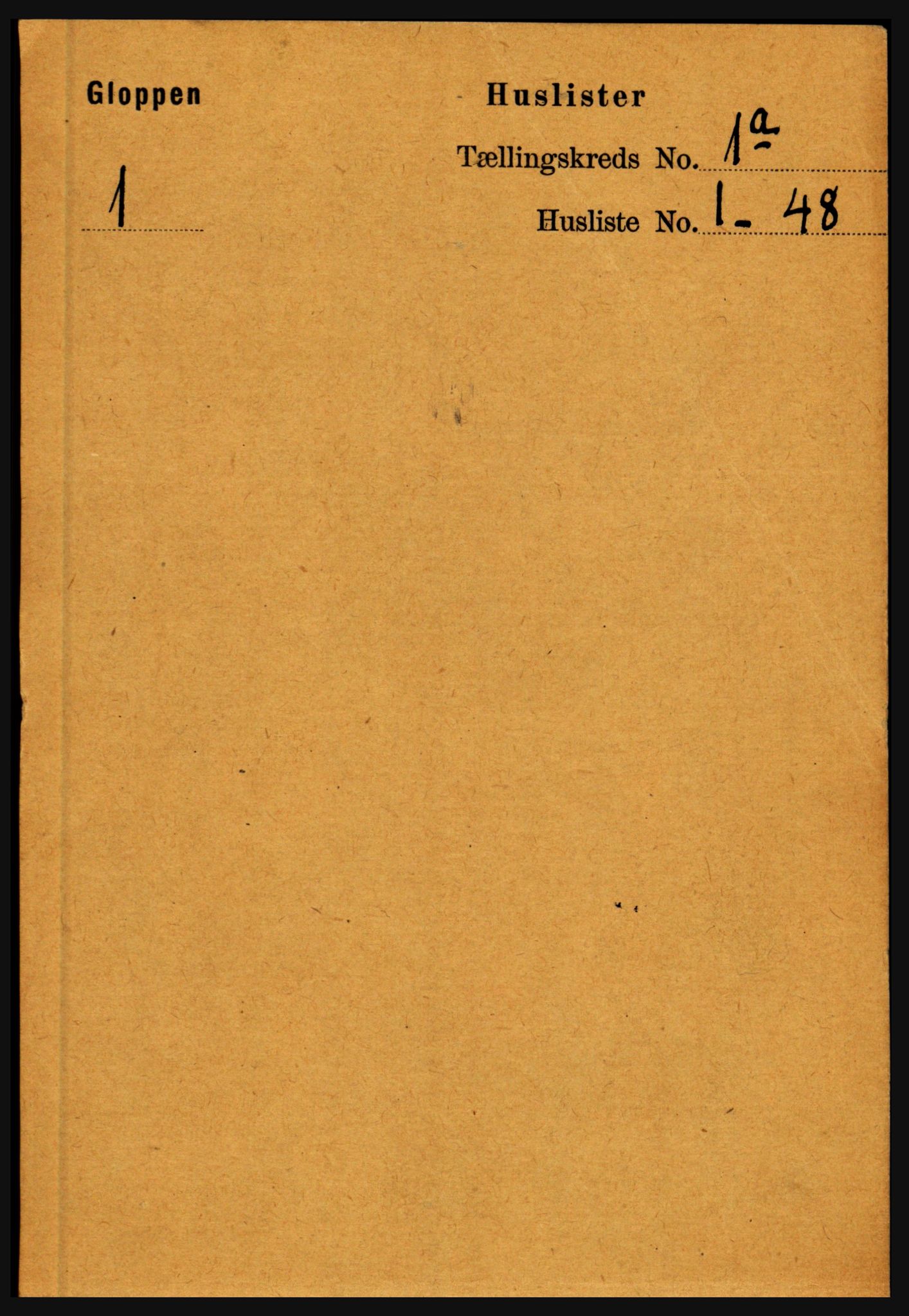 RA, 1891 census for 1445 Gloppen, 1891, p. 26