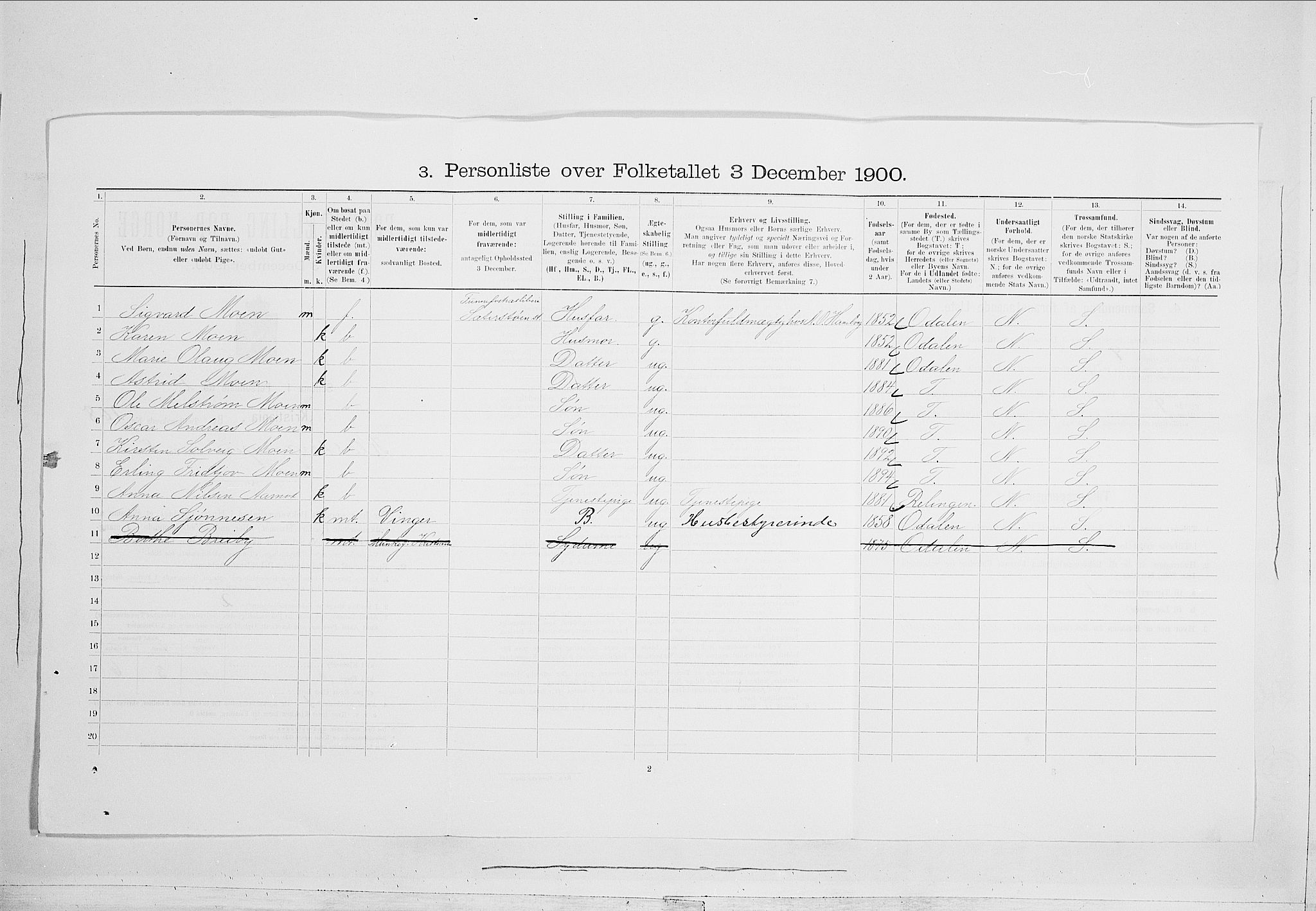 SAO, 1900 census for Kristiania, 1900, p. 48362