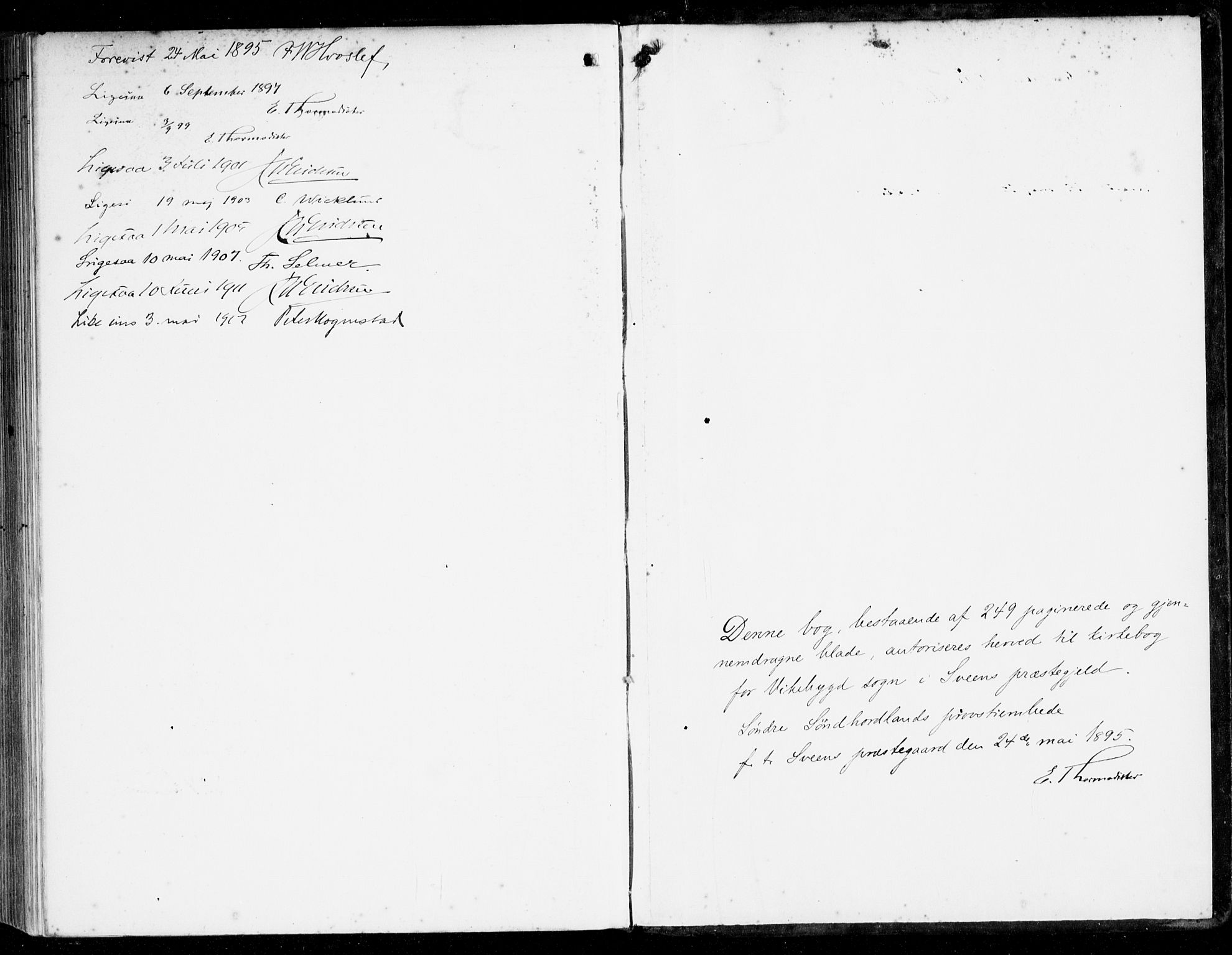Sveio Sokneprestembete, SAB/A-78501/H/Haa: Parish register (official) no. D 2, 1894-1916