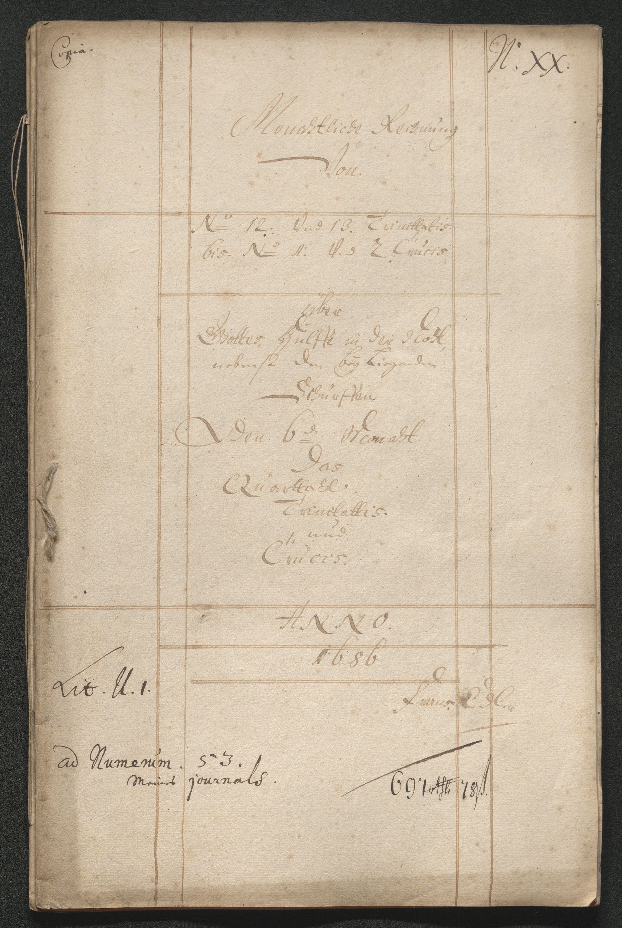 Kongsberg Sølvverk 1623-1816, AV/SAKO-EA-3135/001/D/Dc/Dcd/L0065: Utgiftsregnskap for gruver m.m. , 1687, p. 1