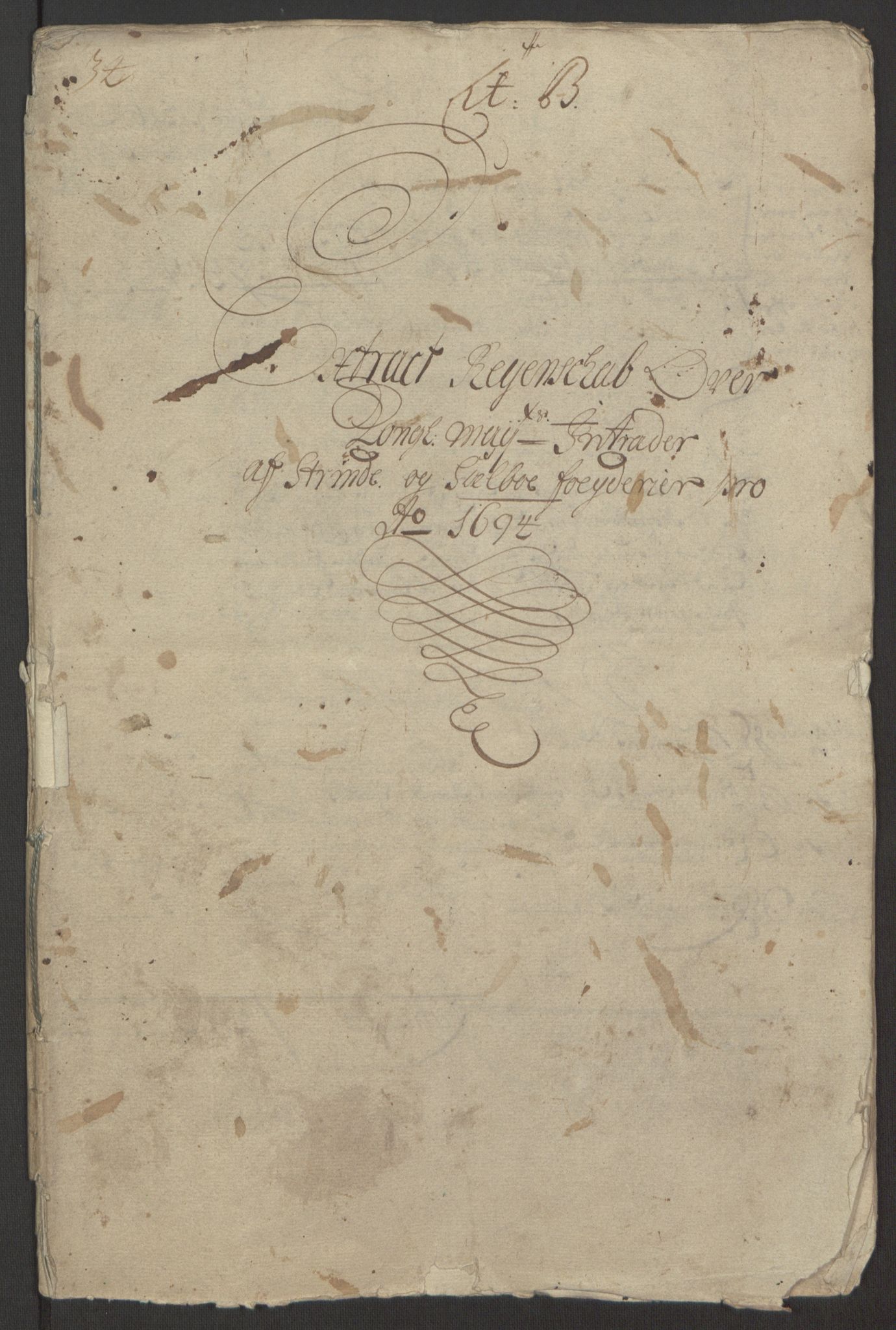 Rentekammeret inntil 1814, Reviderte regnskaper, Fogderegnskap, RA/EA-4092/R61/L4104: Fogderegnskap Strinda og Selbu, 1693-1694, p. 187
