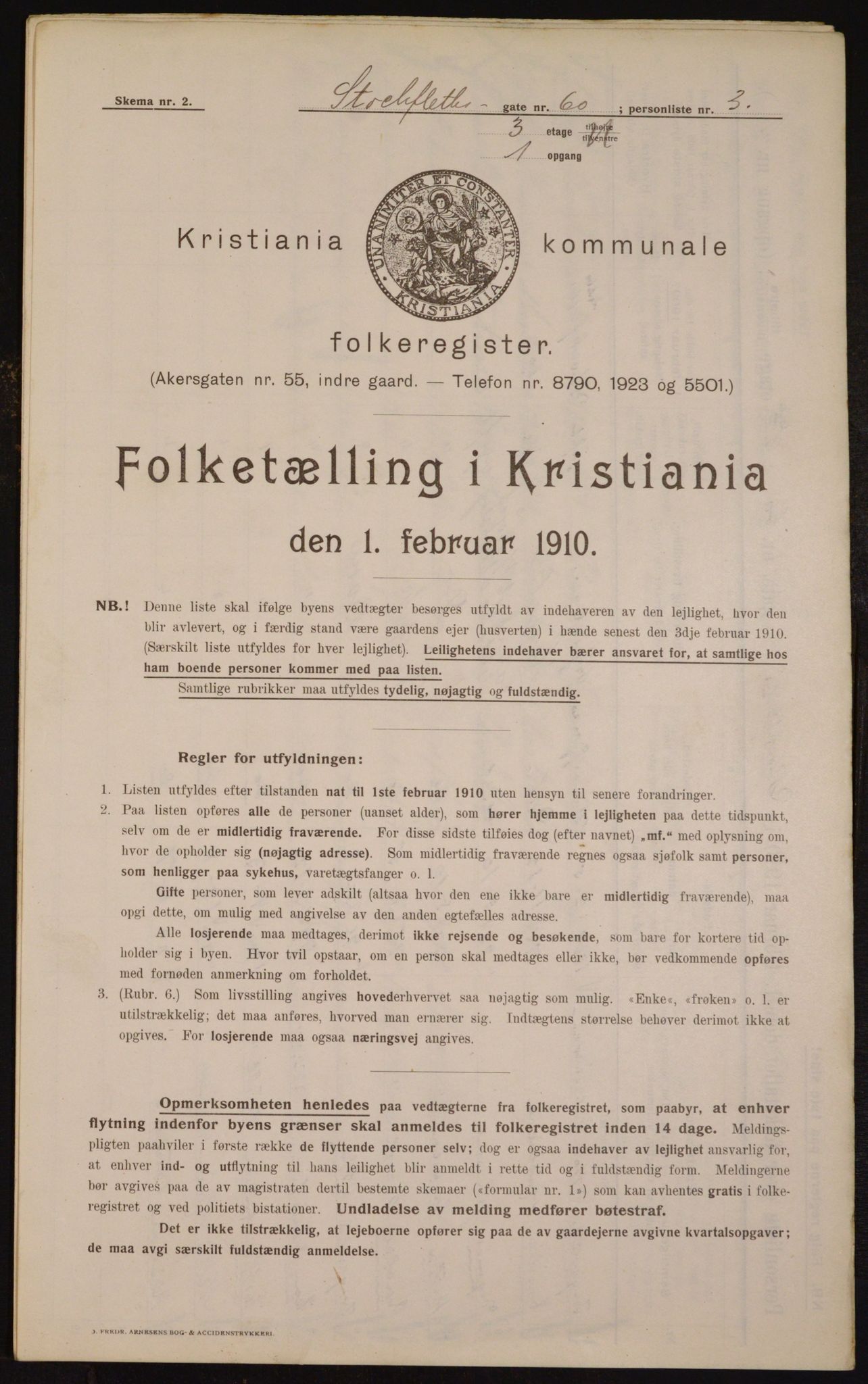 OBA, Municipal Census 1910 for Kristiania, 1910, p. 97203