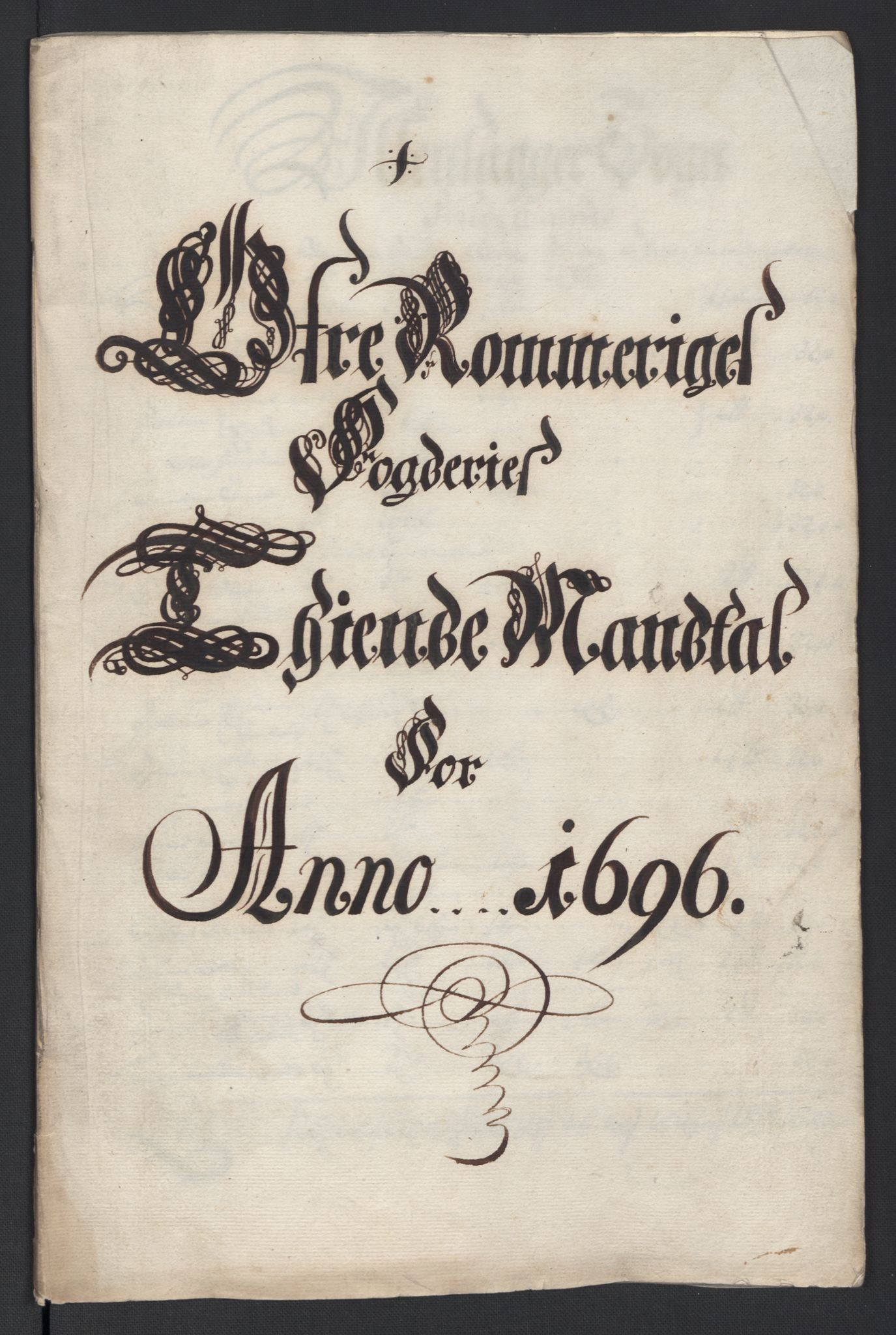 Rentekammeret inntil 1814, Reviderte regnskaper, Fogderegnskap, RA/EA-4092/R12/L0708: Fogderegnskap Øvre Romerike, 1696, p. 26