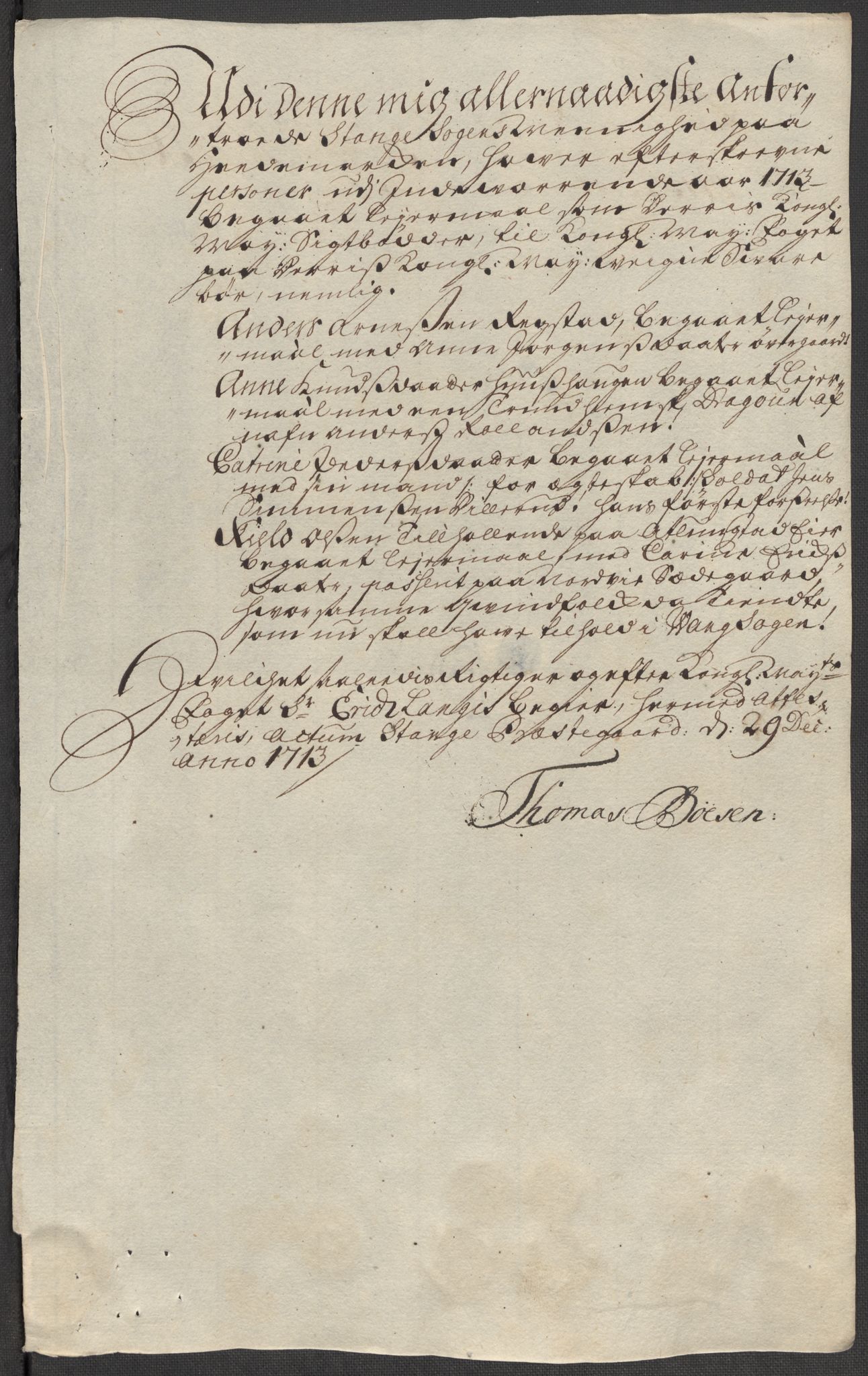 Rentekammeret inntil 1814, Reviderte regnskaper, Fogderegnskap, RA/EA-4092/R16/L1050: Fogderegnskap Hedmark, 1713, p. 274