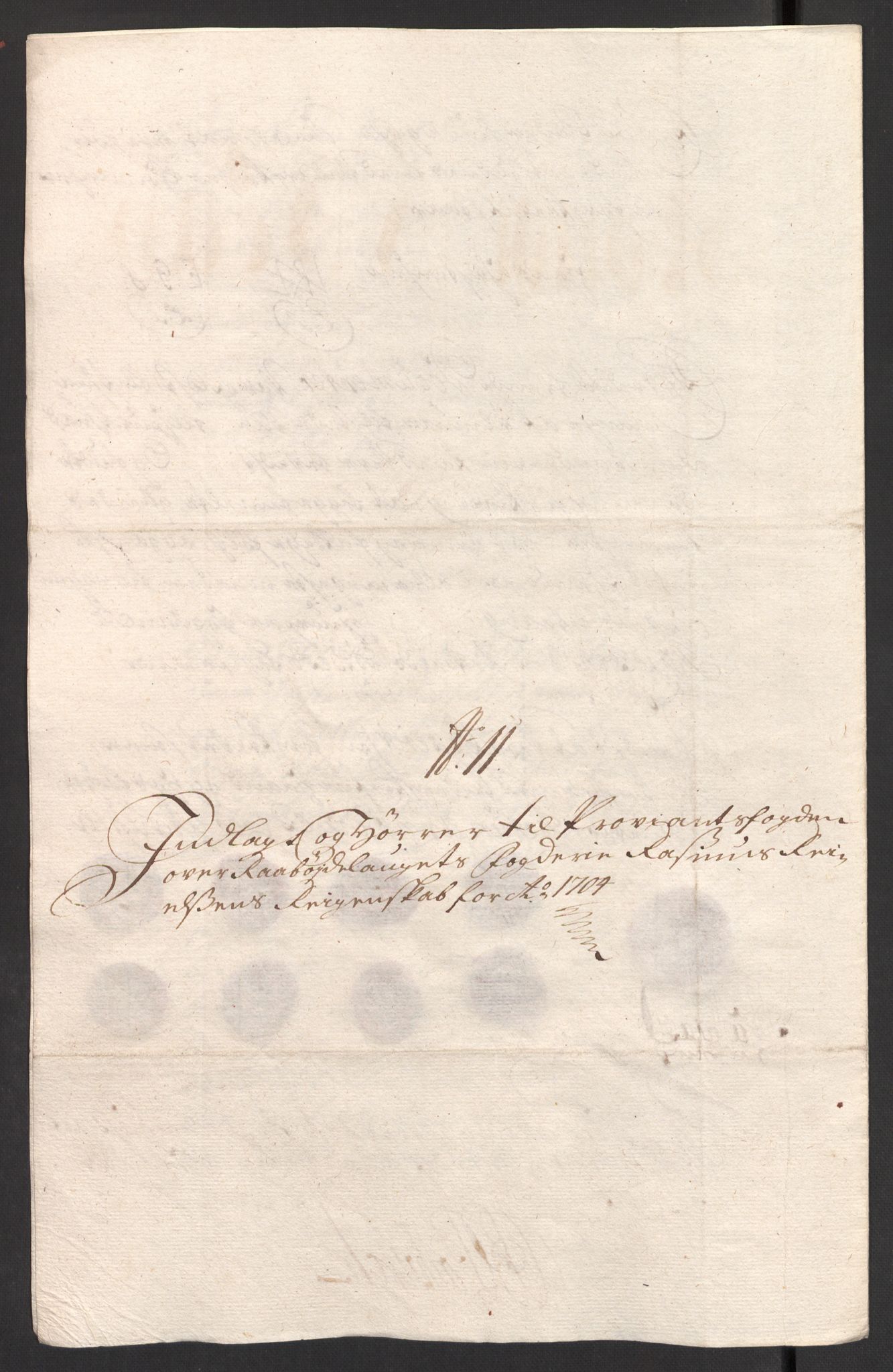 Rentekammeret inntil 1814, Reviderte regnskaper, Fogderegnskap, RA/EA-4092/R40/L2447: Fogderegnskap Råbyggelag, 1703-1705, p. 274