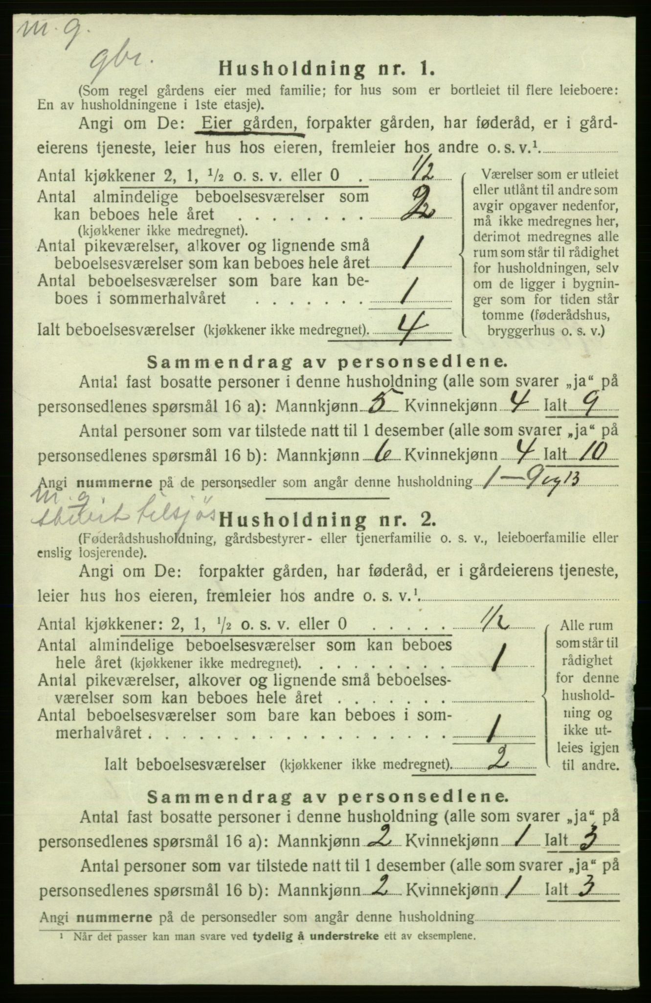 SAB, 1920 census for Kvinnherad, 1920, p. 827