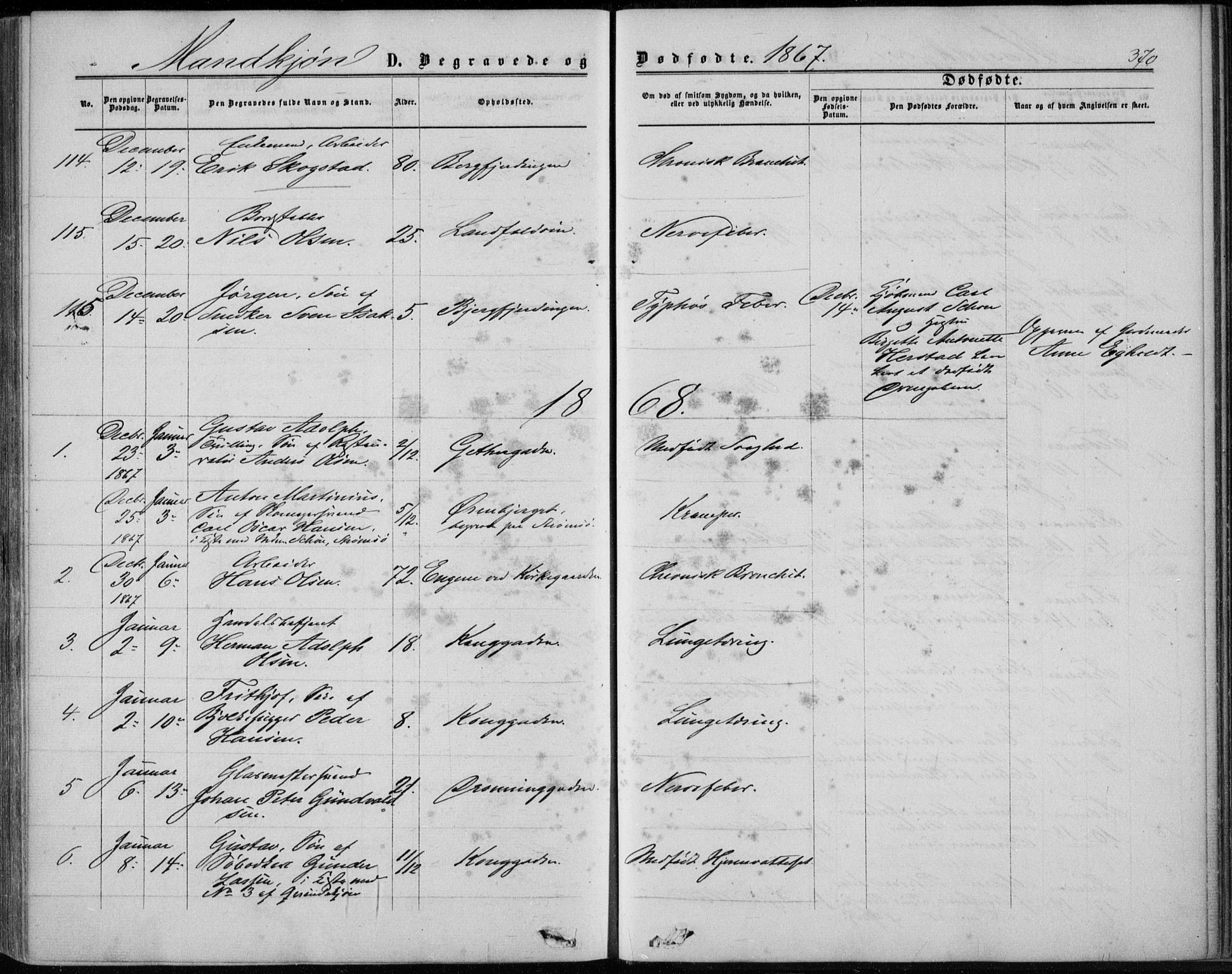 Bragernes kirkebøker, SAKO/A-6/F/Fb/L0003: Parish register (official) no. II 3, 1860-1868, p. 370