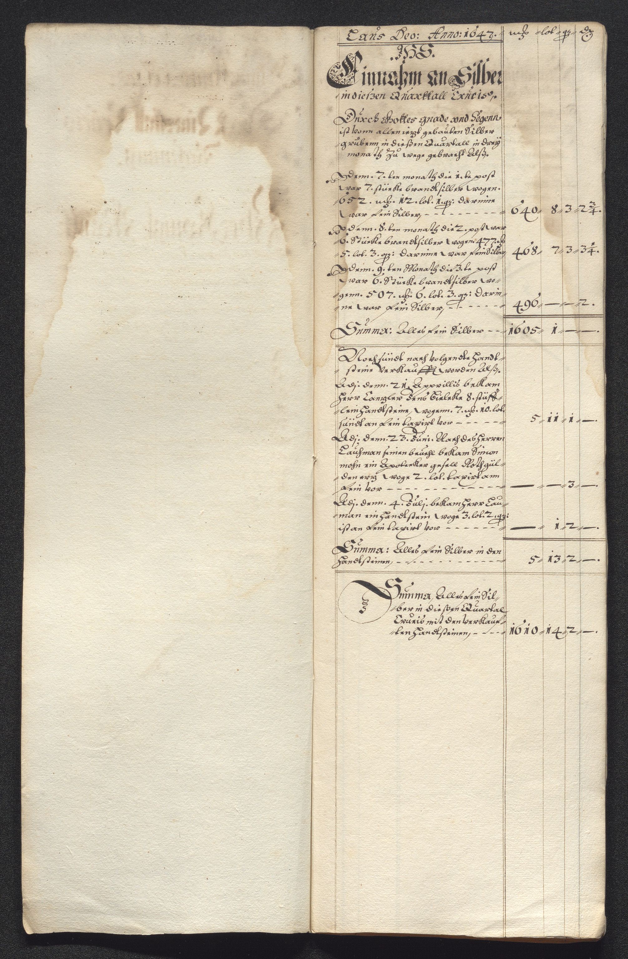 Kongsberg Sølvverk 1623-1816, AV/SAKO-EA-3135/001/D/Dc/Dcd/L0022: Utgiftsregnskap for gruver m.m., 1647-1648, p. 544