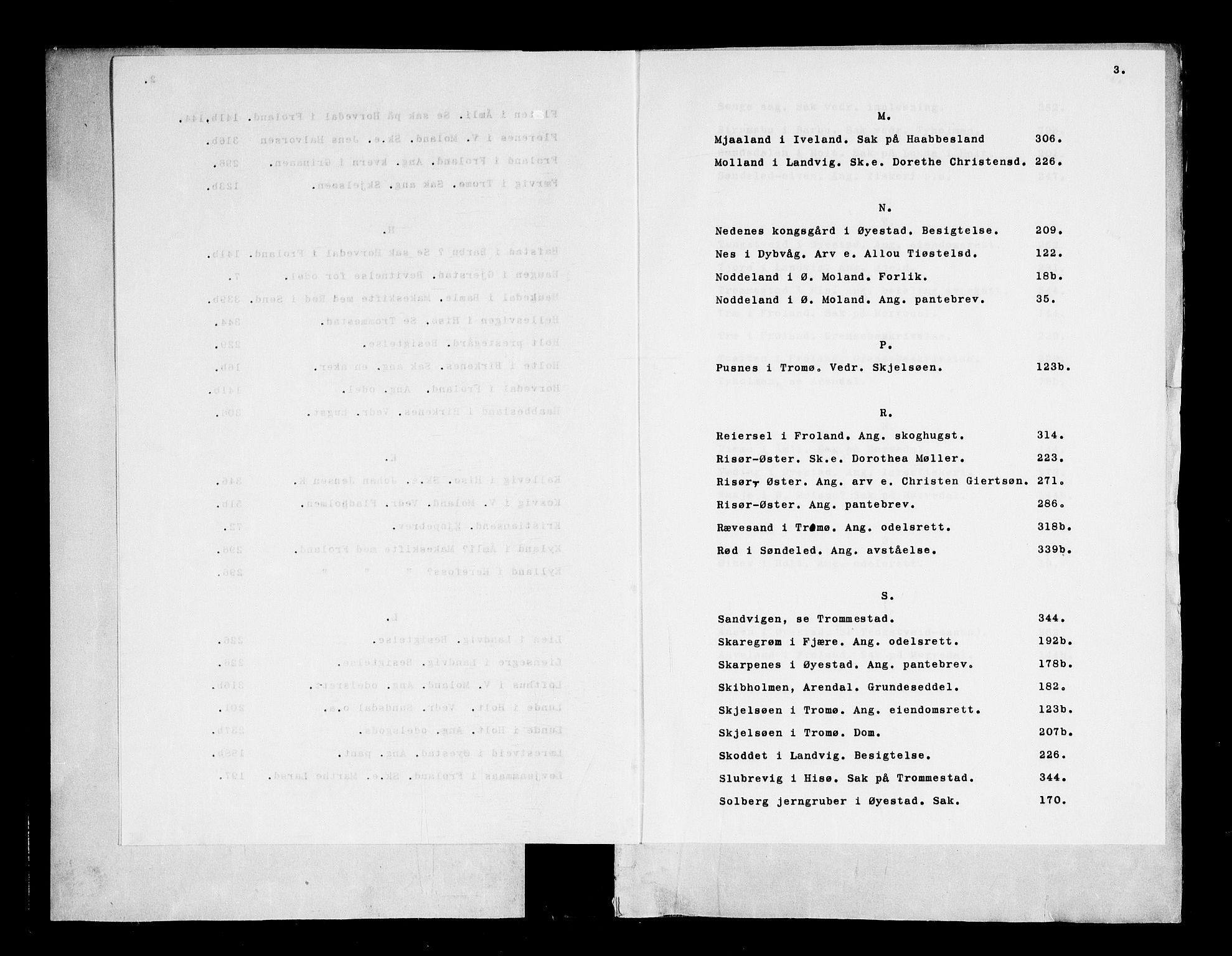 Nedenes sorenskriveri før 1824, AV/SAK-1221-0007/F/Fa/L0013: Tingbok med register nr 8, 1709-1711