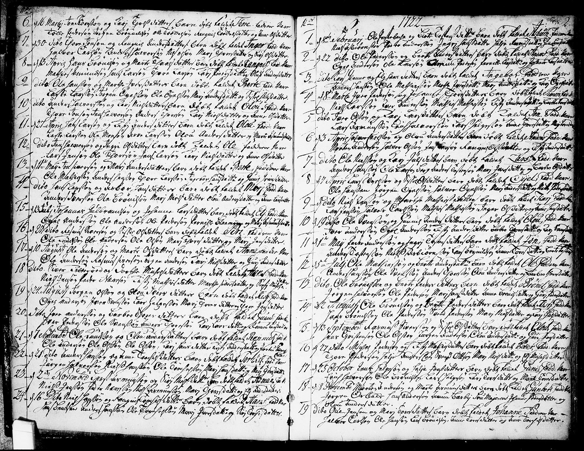 Idd prestekontor Kirkebøker, AV/SAO-A-10911/F/Fb/L0001: Parish register (official) no. II 1, 1720-1789, p. 2