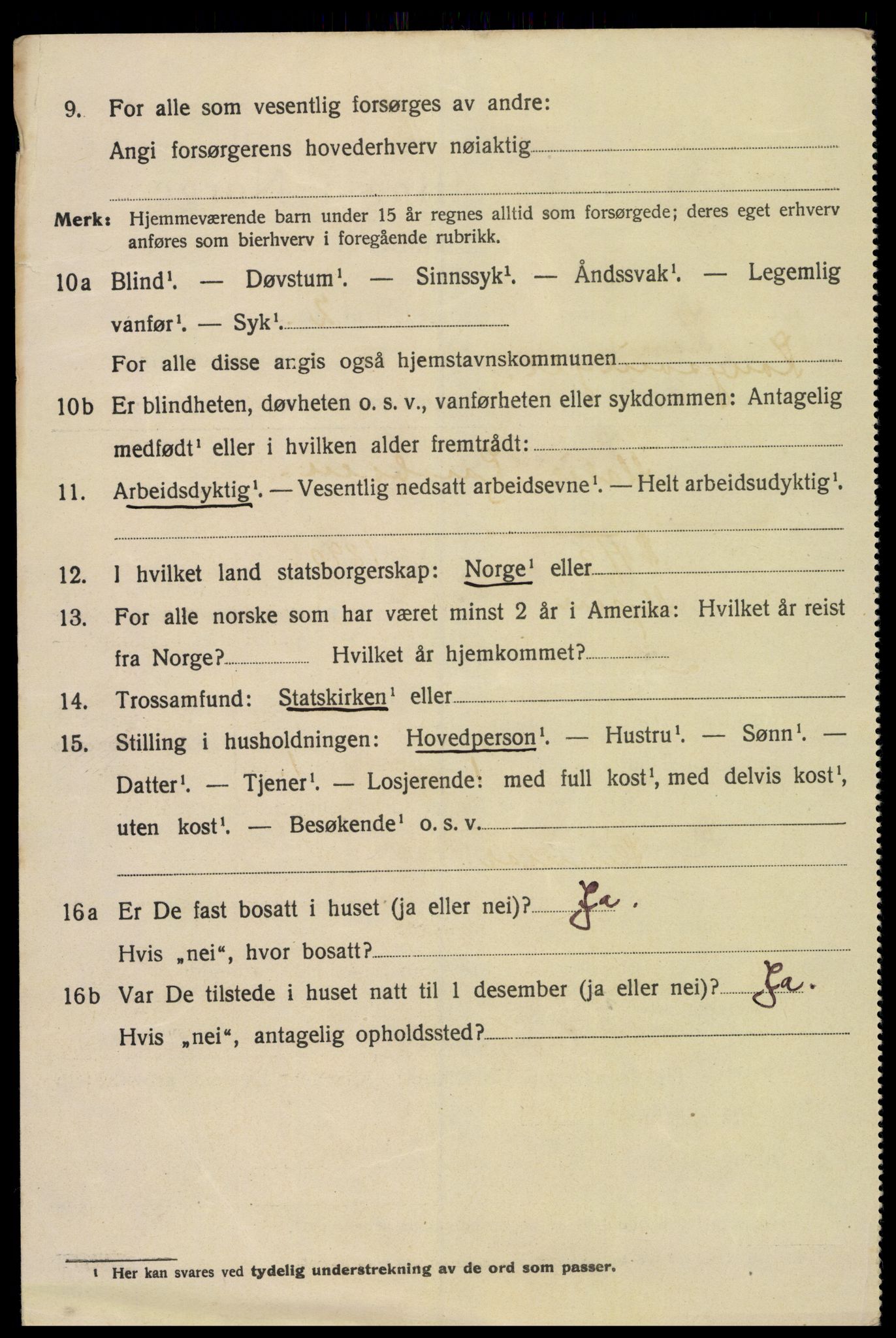 SAH, 1920 census for Kongsvinger, 1920, p. 3326