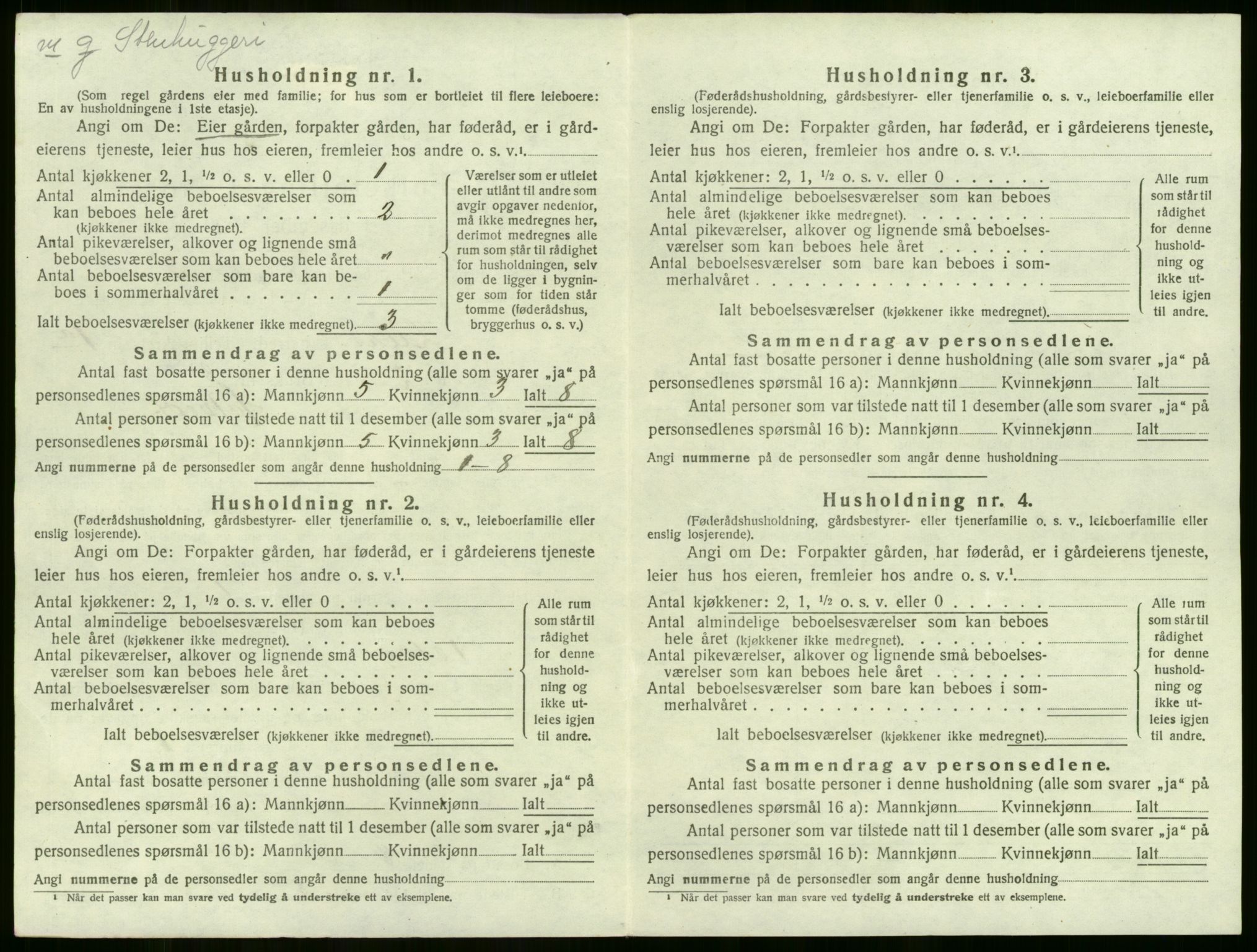 SAKO, 1920 census for Lier, 1920, p. 86