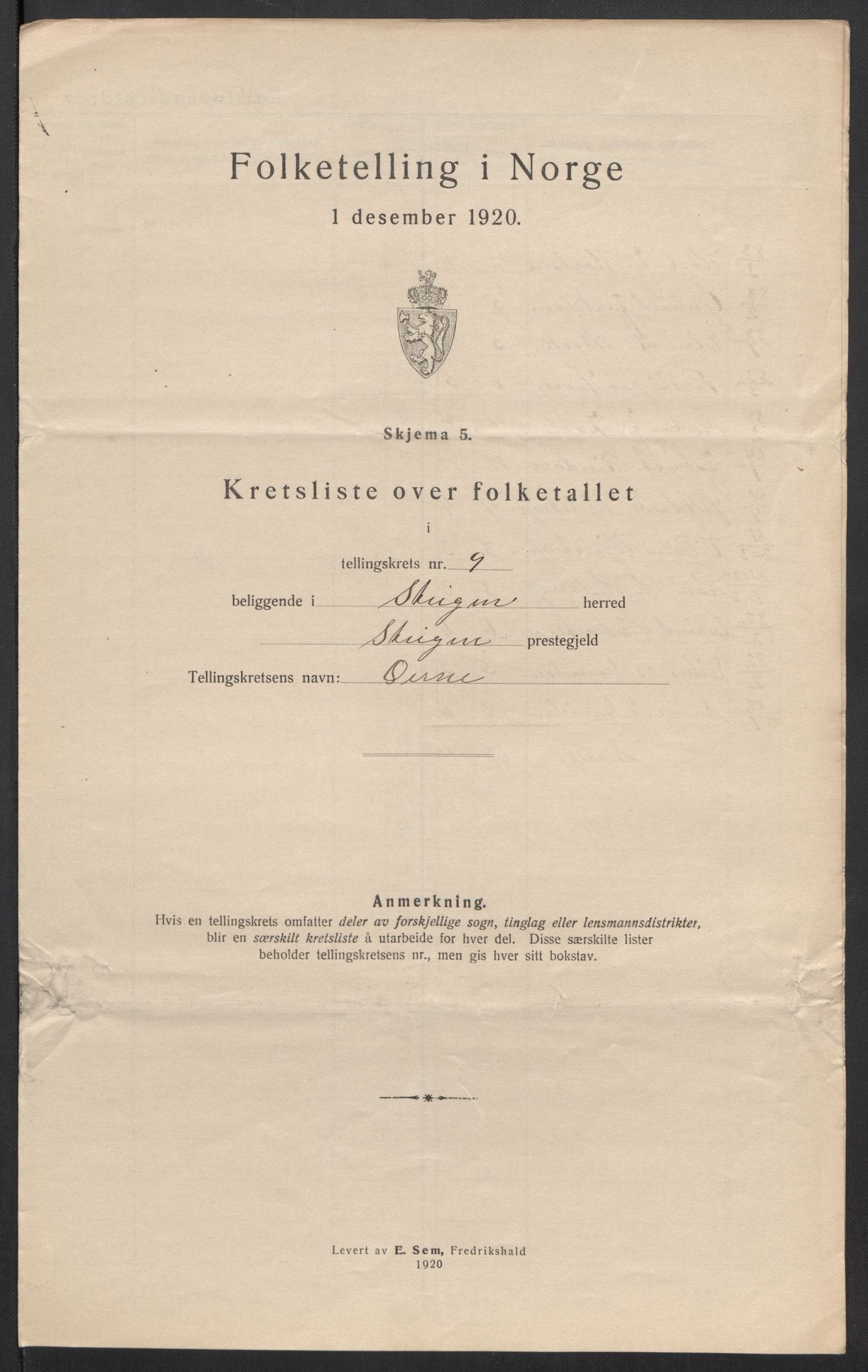 SAT, 1920 census for Steigen, 1920, p. 31