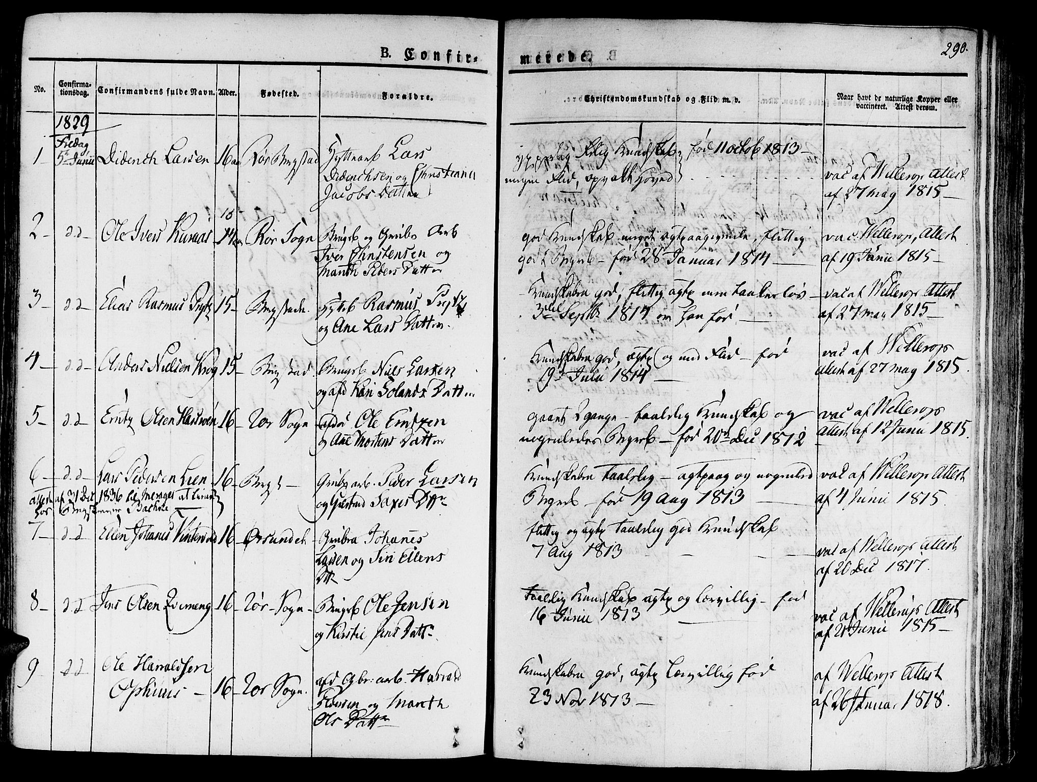 Ministerialprotokoller, klokkerbøker og fødselsregistre - Sør-Trøndelag, SAT/A-1456/681/L0930: Parish register (official) no. 681A08, 1829-1844, p. 290