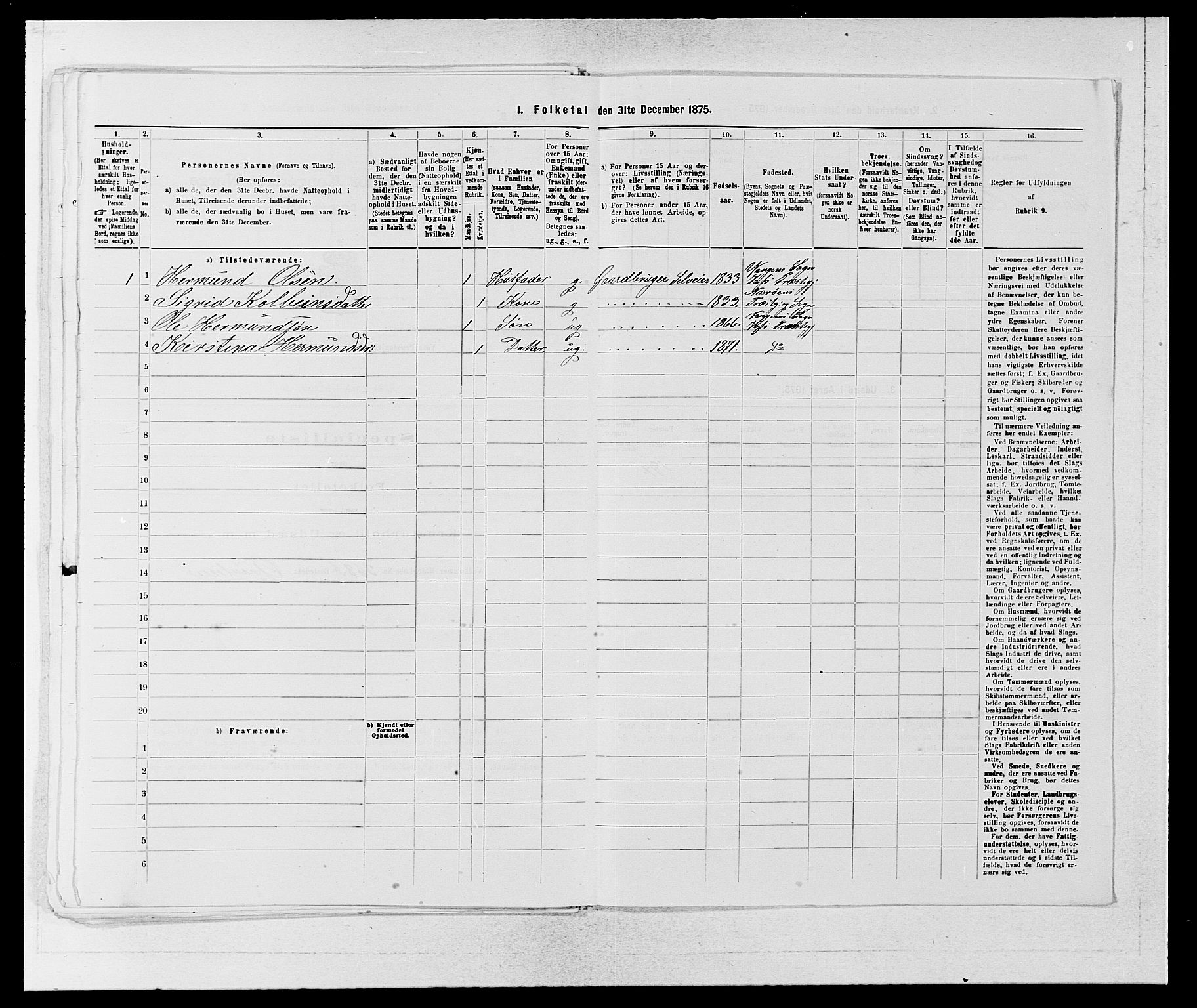 SAB, 1875 census for 1235P Voss, 1875, p. 1290