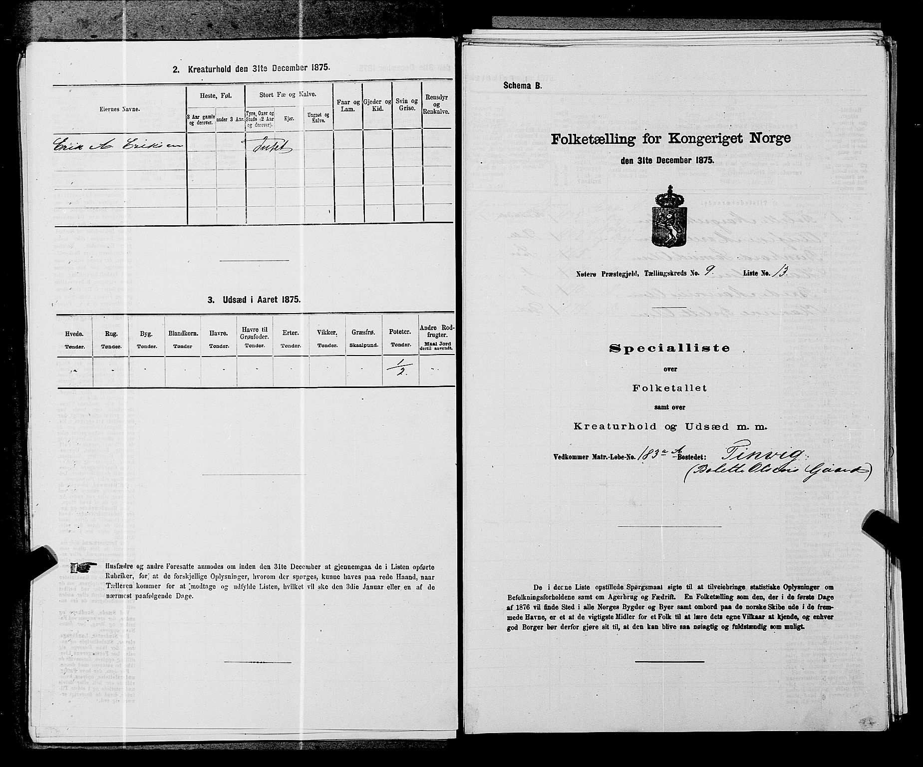 SAKO, 1875 census for 0722P Nøtterøy, 1875, p. 1759