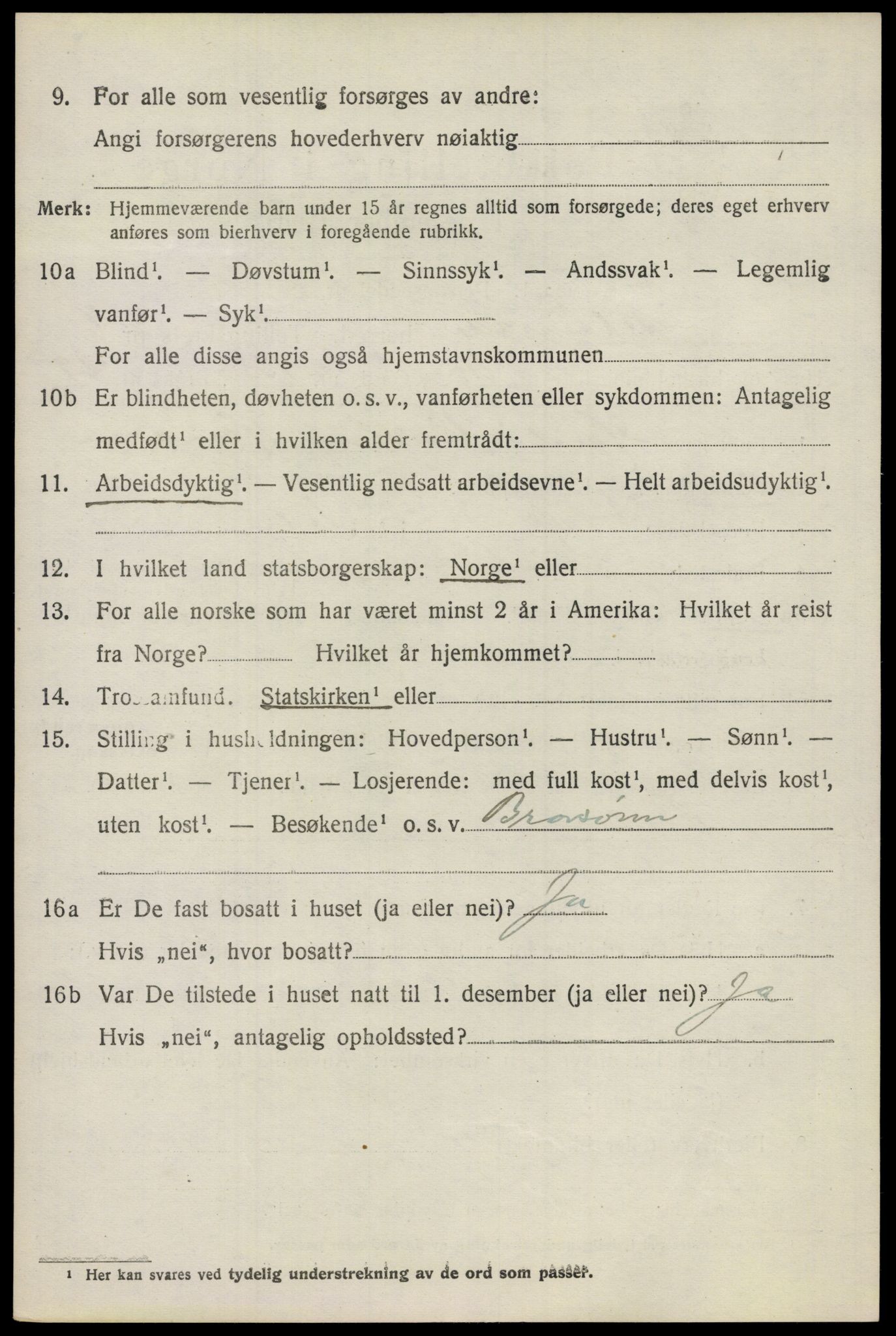 SAO, 1920 census for Ullensaker, 1920, p. 11702