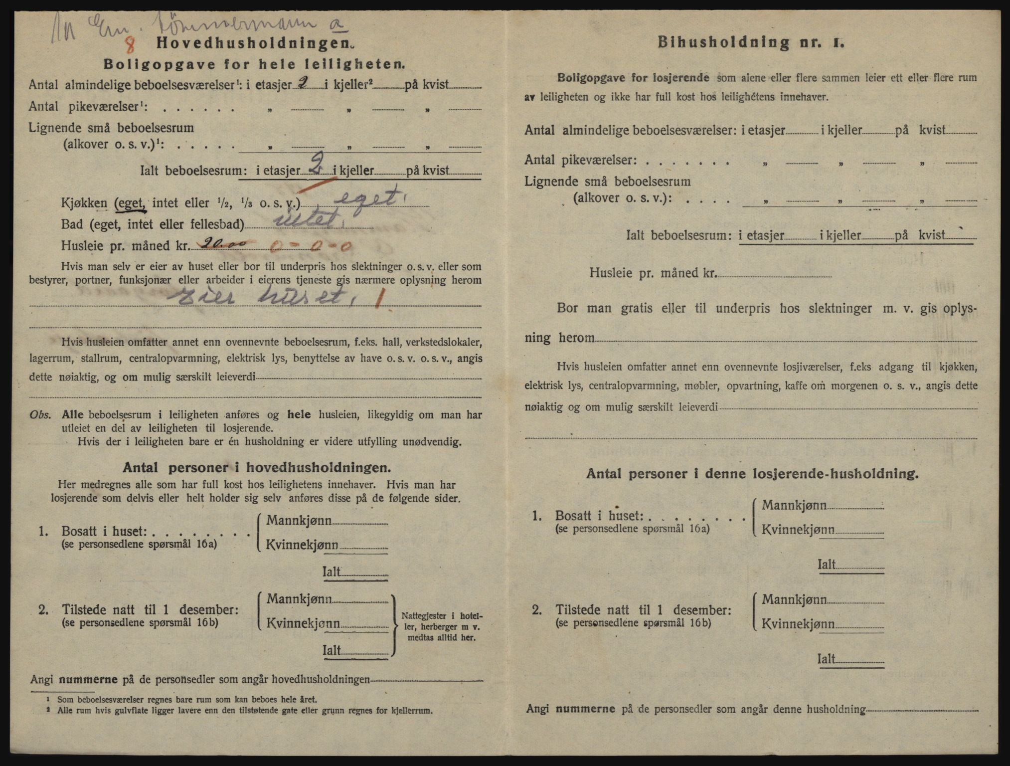 SATØ, 1920 census for Hammerfest, 1920, p. 1533