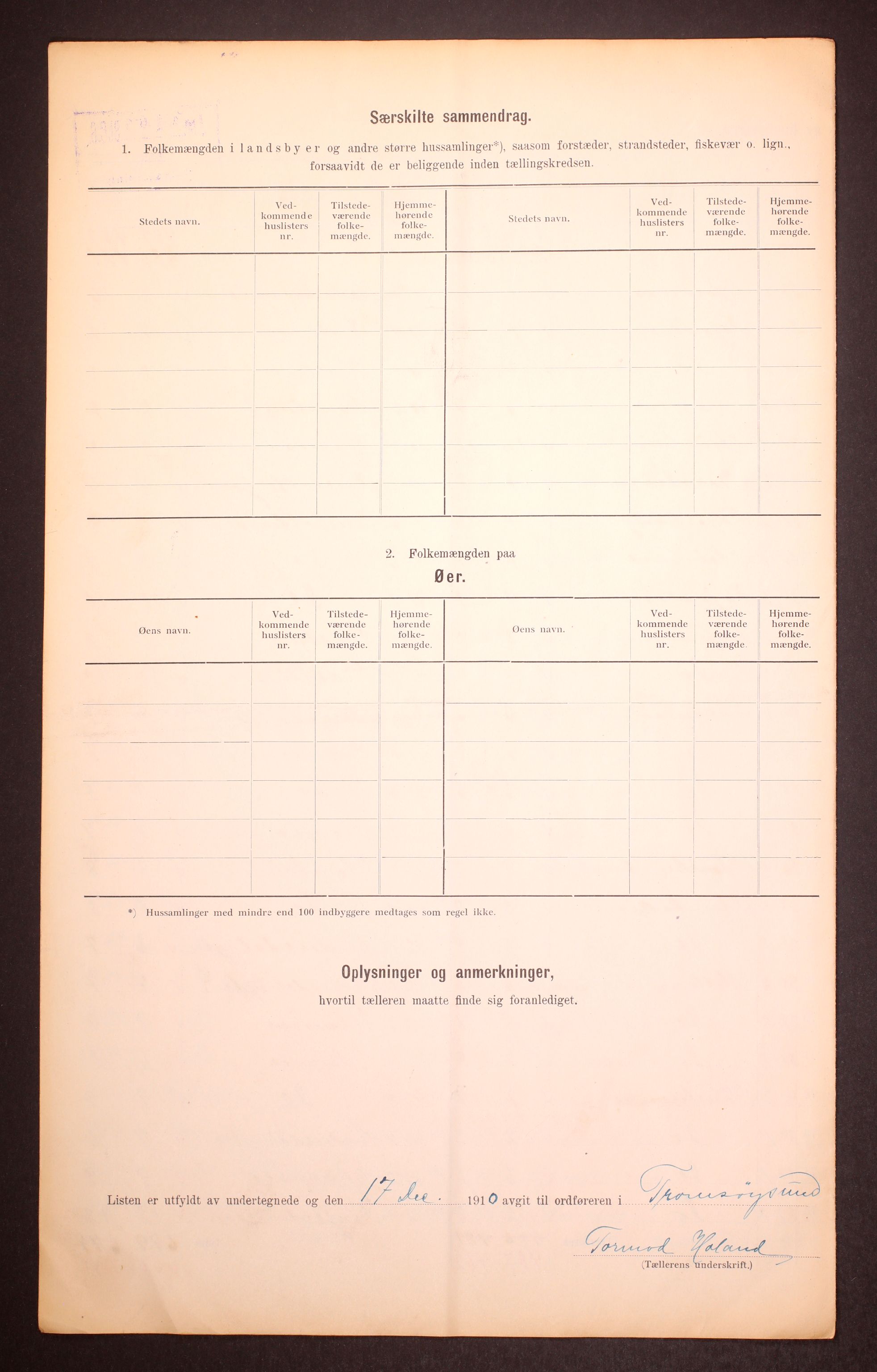 RA, 1910 census for Tromsøysund, 1910, p. 14