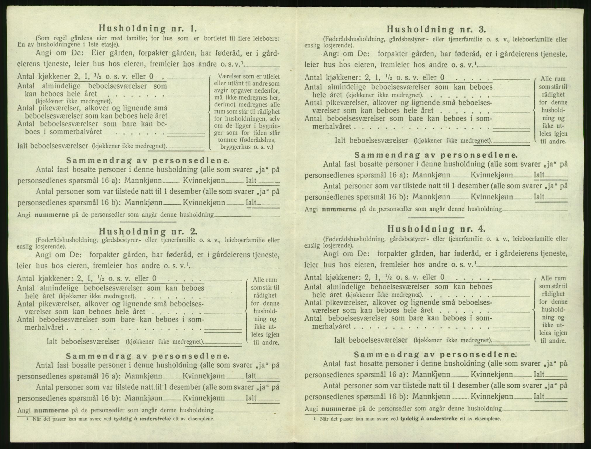 SAT, 1920 census for Øksendal, 1920, p. 120