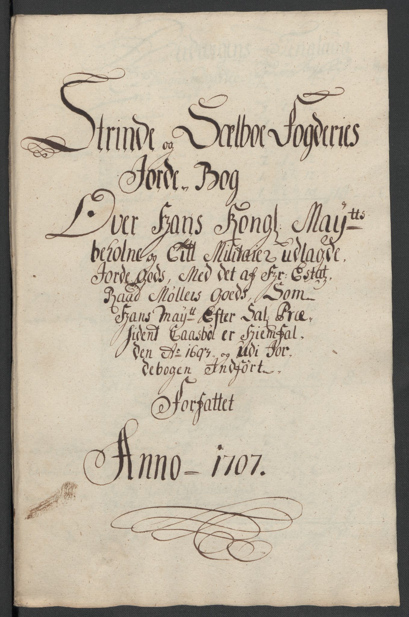 Rentekammeret inntil 1814, Reviderte regnskaper, Fogderegnskap, AV/RA-EA-4092/R61/L4110: Fogderegnskap Strinda og Selbu, 1707-1708, p. 117