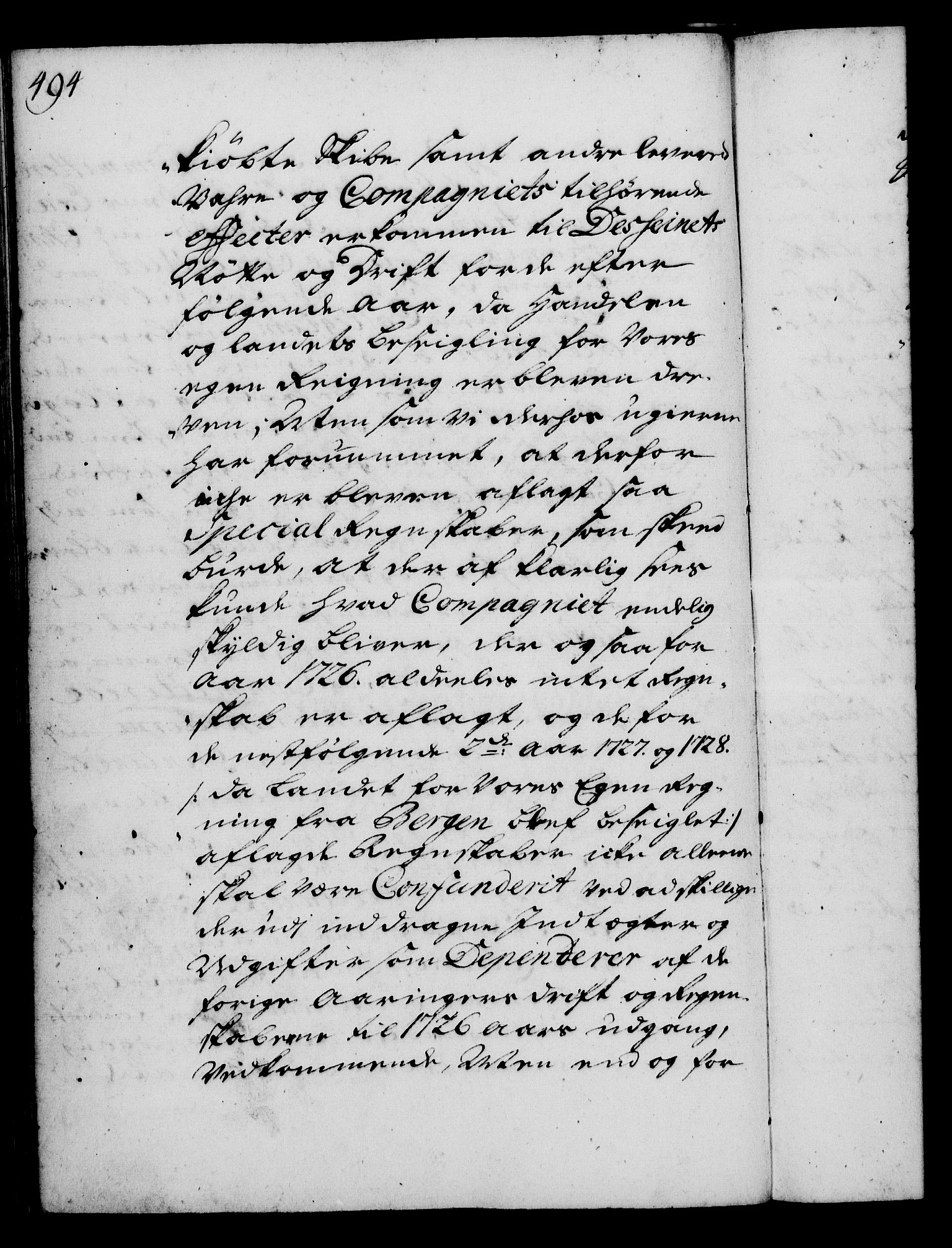 Rentekammeret, Kammerkanselliet, AV/RA-EA-3111/G/Gg/Gga/L0003: Norsk ekspedisjonsprotokoll med register (merket RK 53.3), 1727-1734, p. 494