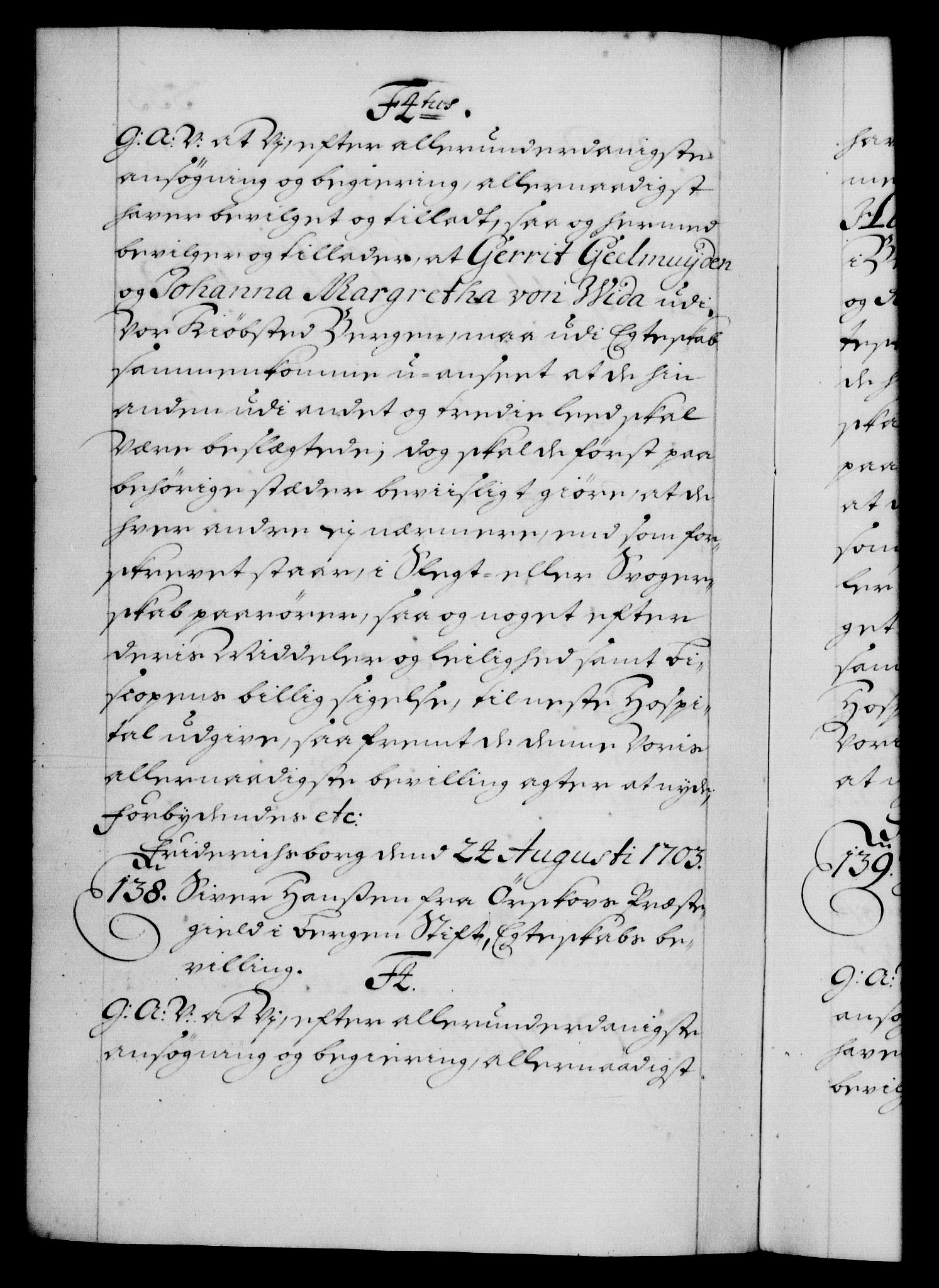 Danske Kanselli 1572-1799, RA/EA-3023/F/Fc/Fca/Fcaa/L0018: Norske registre, 1699-1703, p. 533b