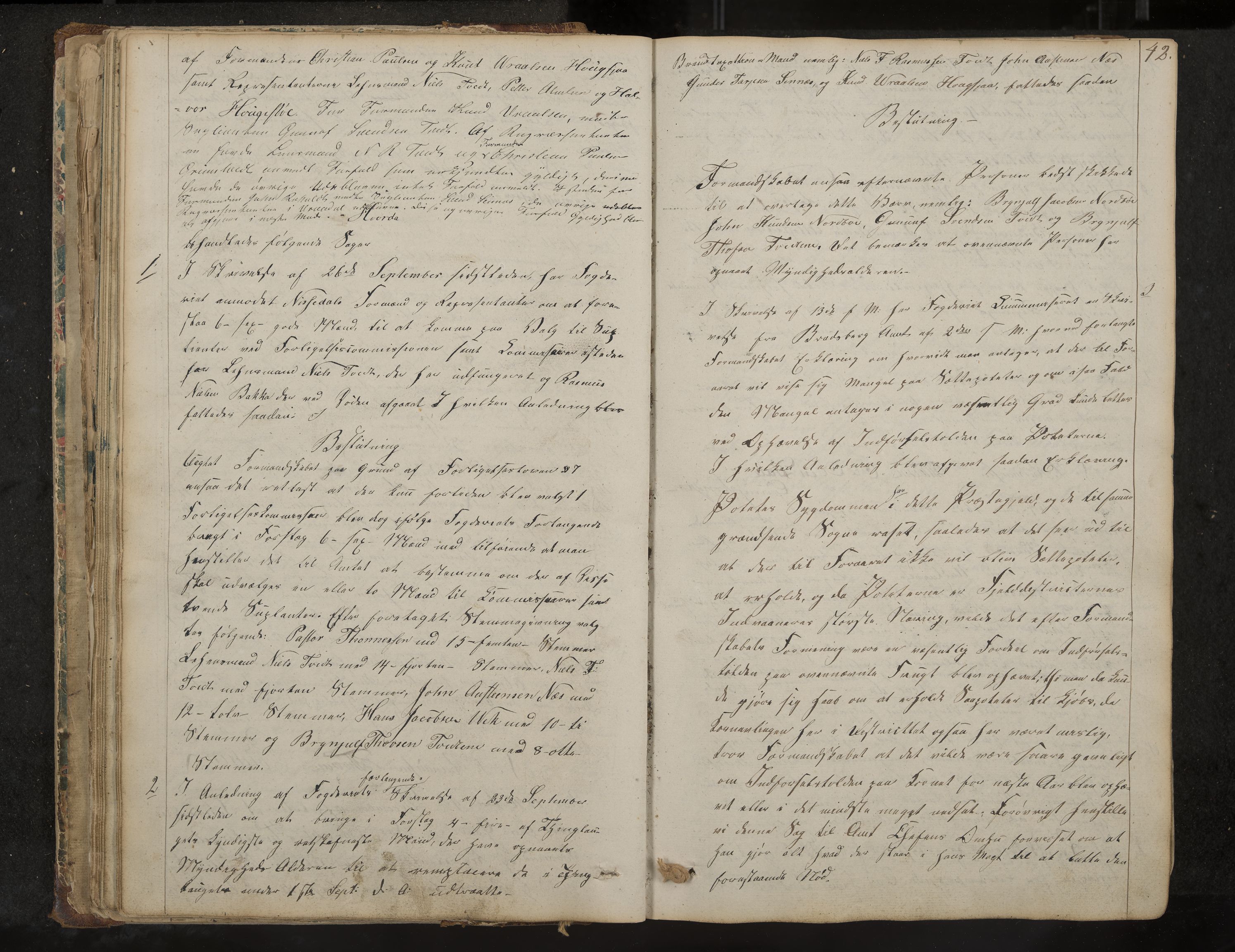 Nissedal formannskap og sentraladministrasjon, IKAK/0830021-1/A/L0001: Møtebok, 1838-1870, p. 42