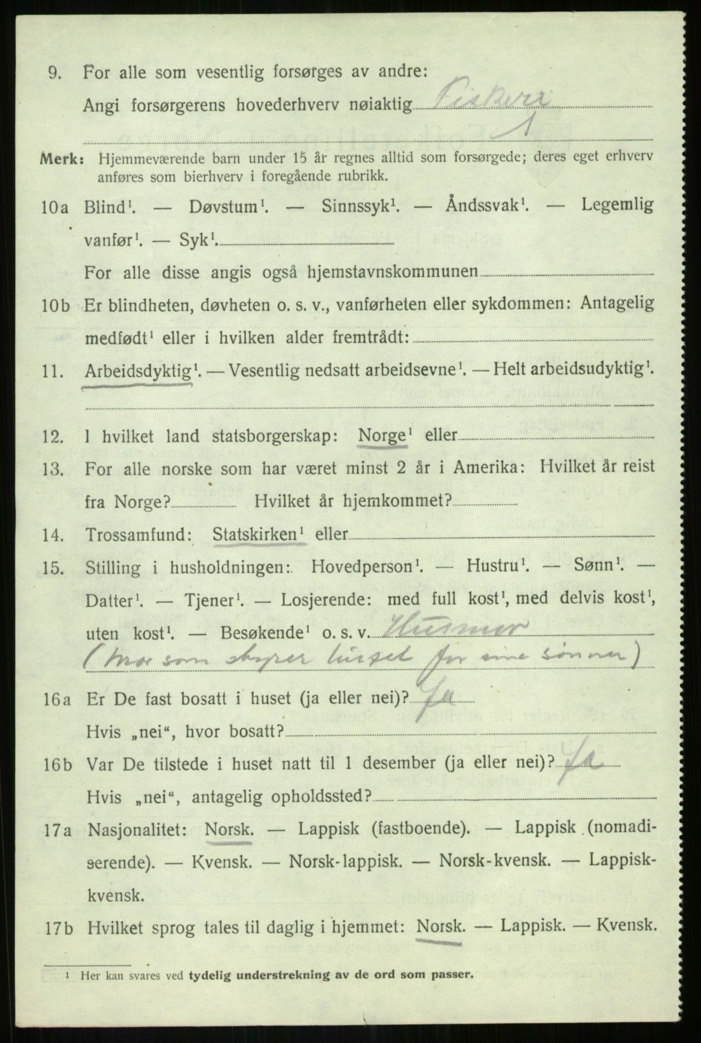 SATØ, 1920 census for Lenvik, 1920, p. 10935