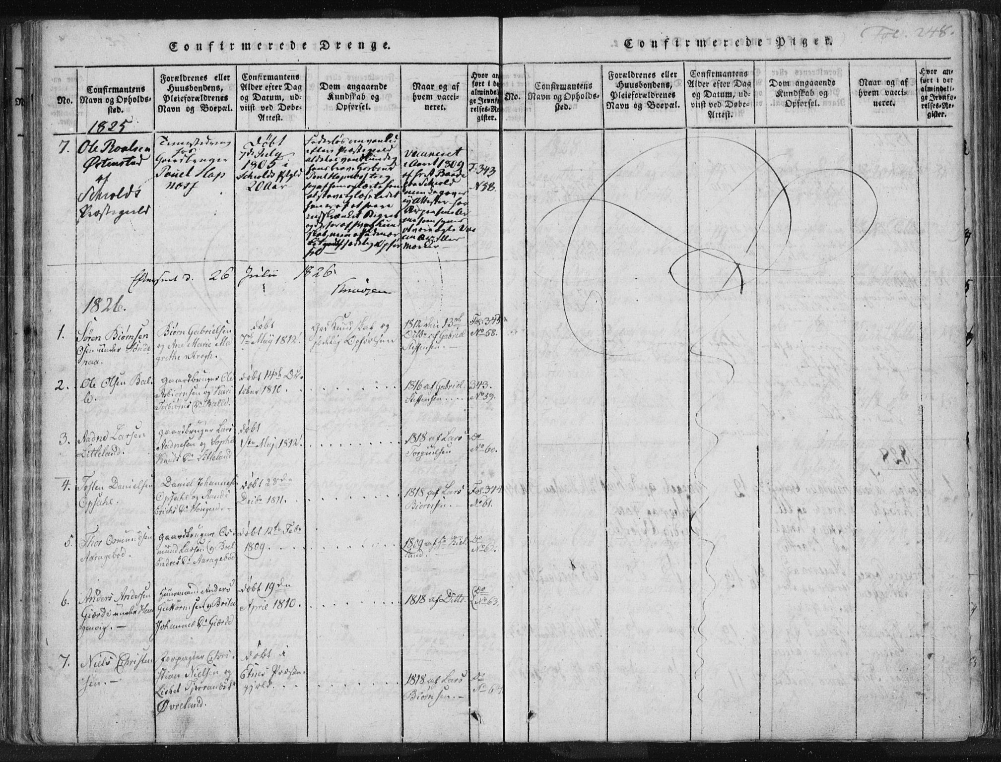 Vikedal sokneprestkontor, AV/SAST-A-101840/01/IV: Parish register (official) no. A 3, 1817-1850, p. 248