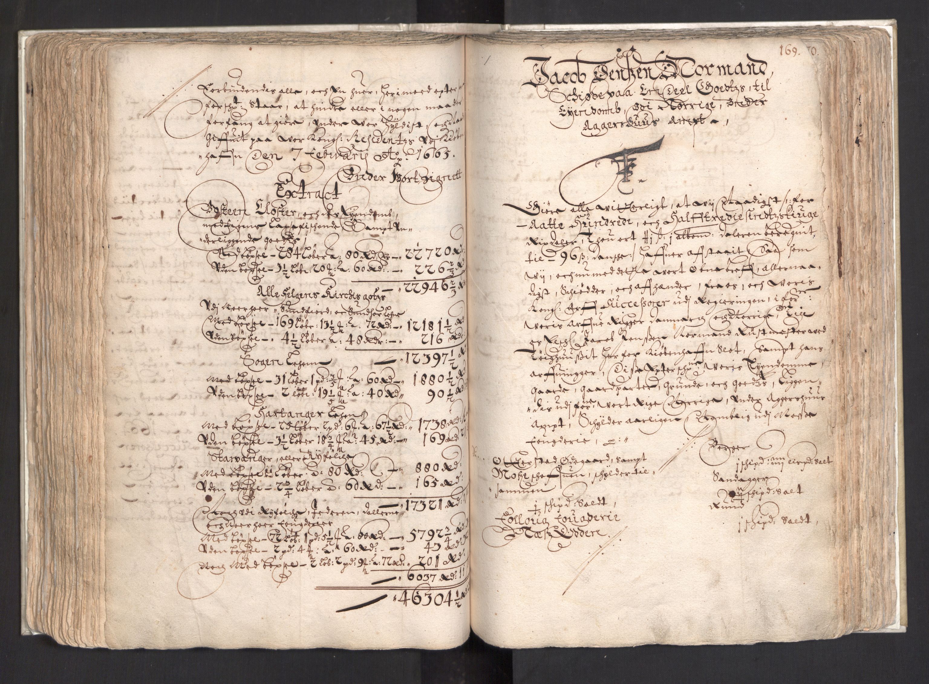 Rentekammeret, Kammerkanselliet, AV/RA-EA-3111/G/Gg/Ggj/Ggja/L0003: Skjøtebok Oa (13), 1661-1669, p. 173