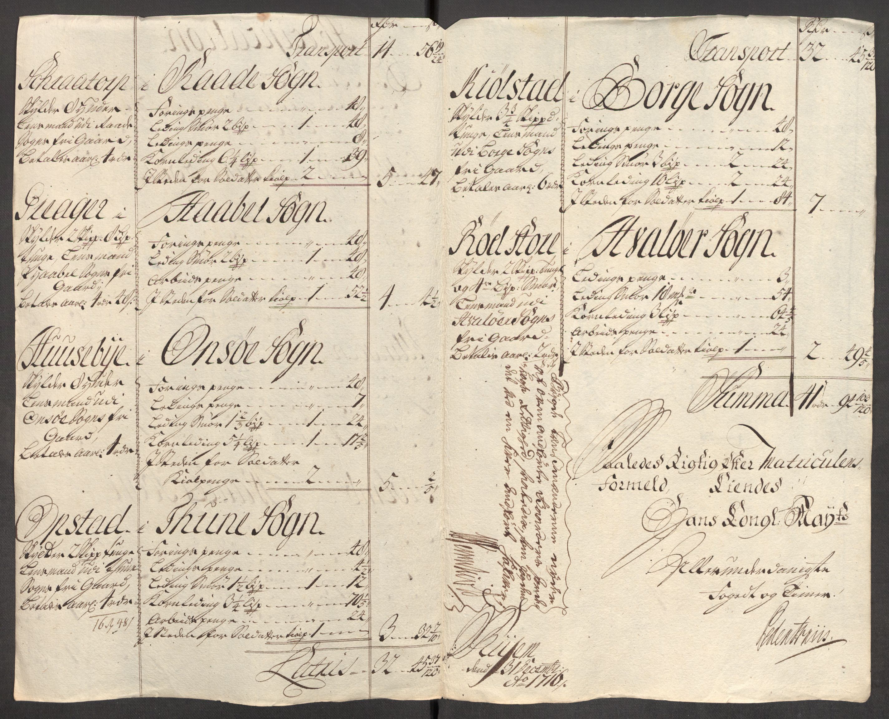 Rentekammeret inntil 1814, Reviderte regnskaper, Fogderegnskap, AV/RA-EA-4092/R04/L0140: Fogderegnskap Moss, Onsøy, Tune, Veme og Åbygge, 1715-1716, p. 397