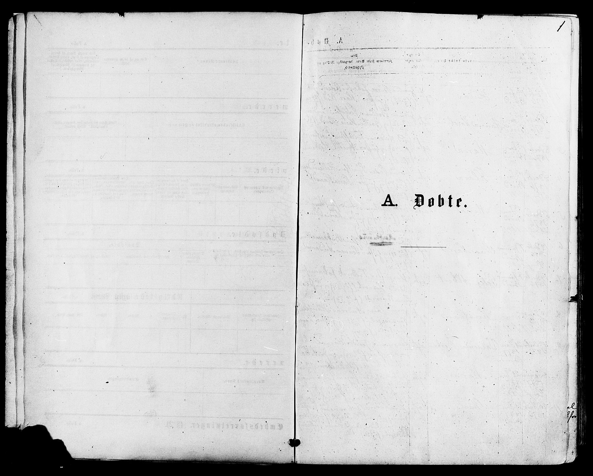 Biri prestekontor, SAH/PREST-096/H/Ha/Haa/L0006: Parish register (official) no. 6, 1877-1886, p. 1