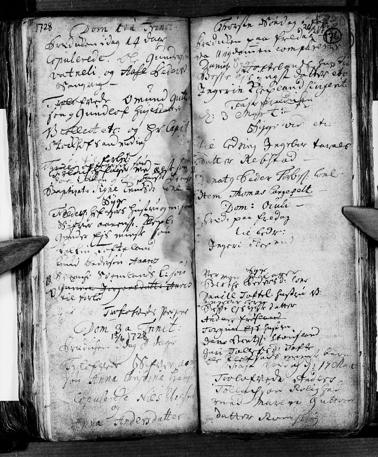 Søgne sokneprestkontor, AV/SAK-1111-0037/F/Fa/Fab/L0001: Parish register (official) no. A 1, 1716-1740, p. 176