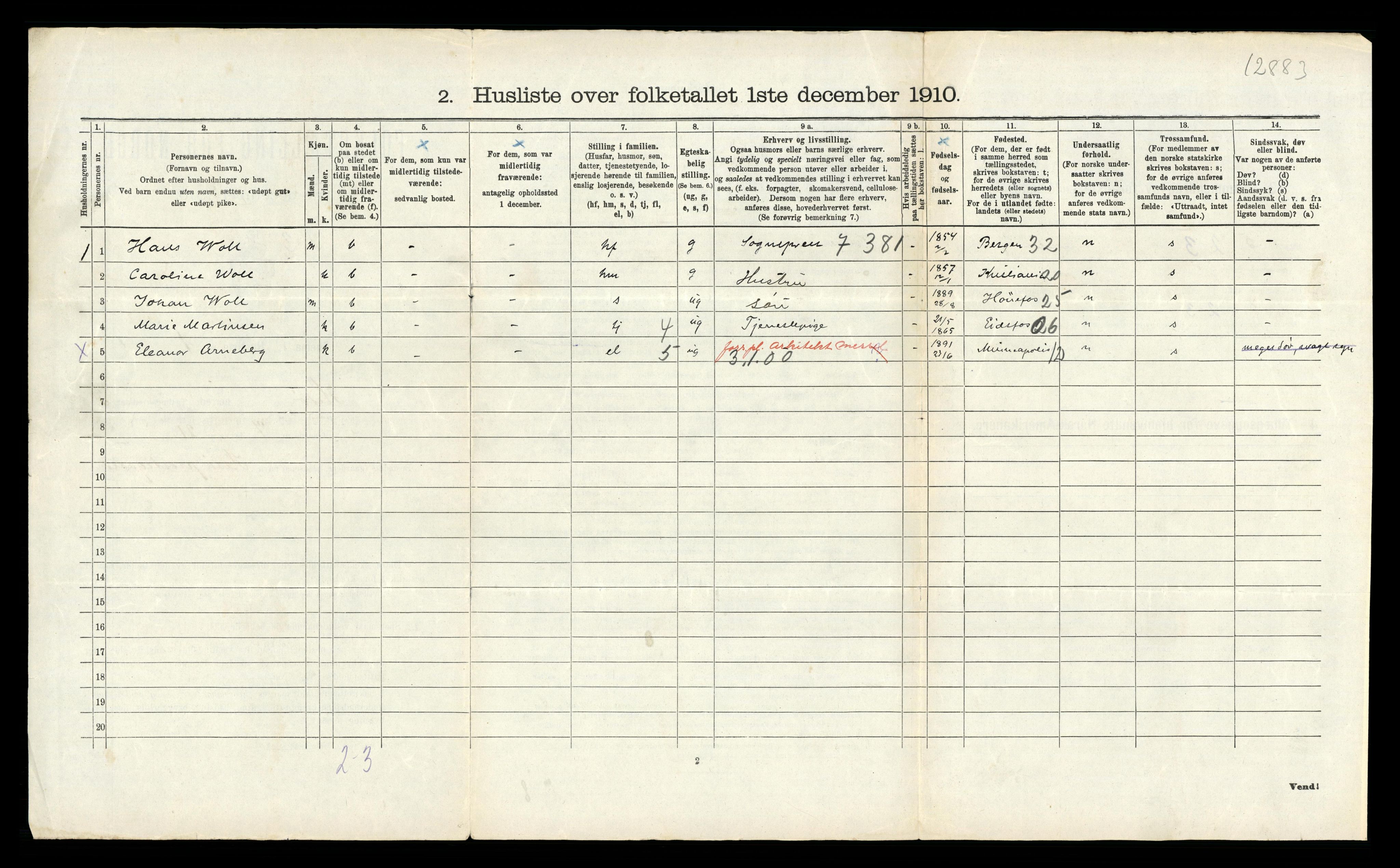 RA, 1910 census for Hisøy, 1910, p. 506