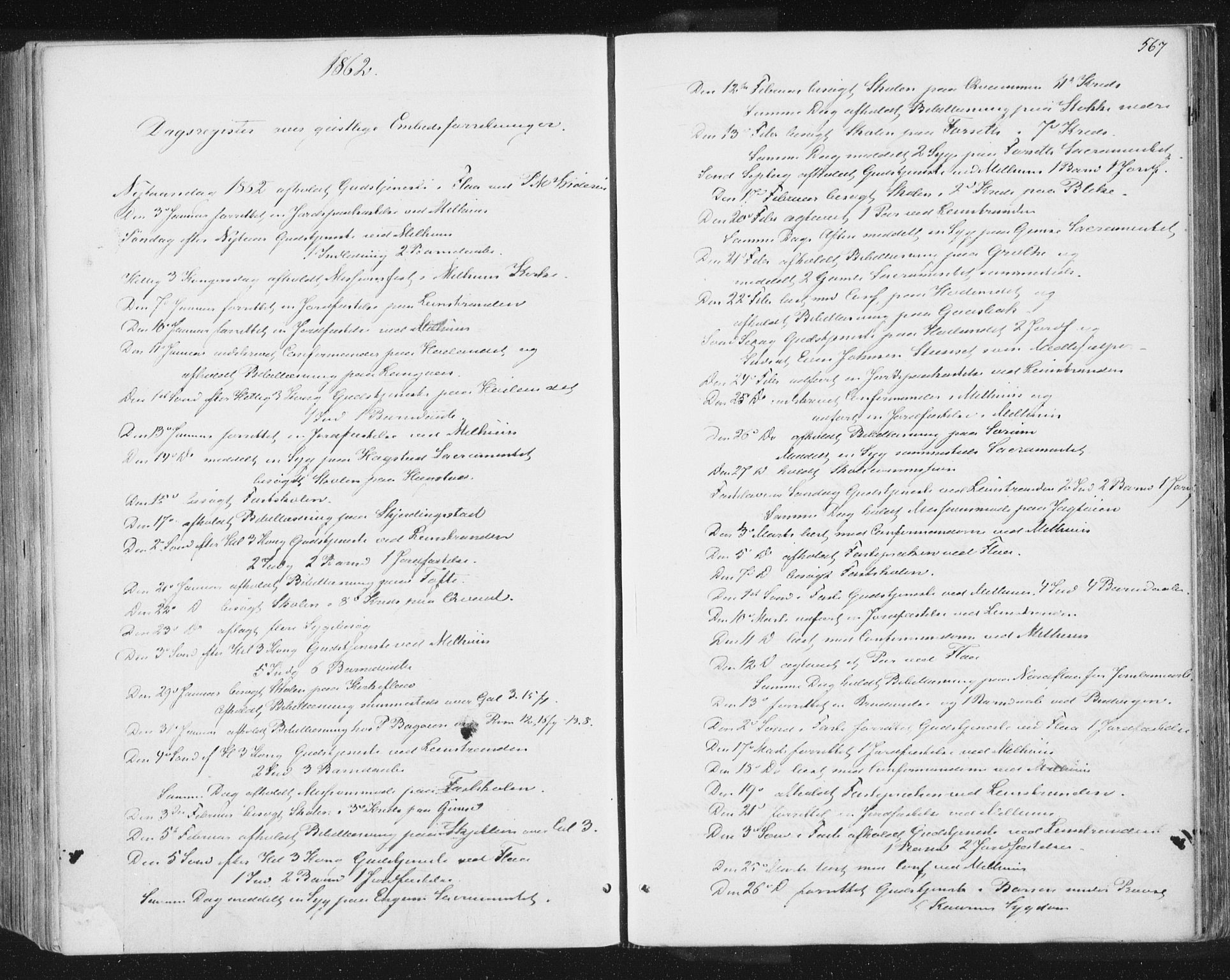 Ministerialprotokoller, klokkerbøker og fødselsregistre - Sør-Trøndelag, SAT/A-1456/691/L1077: Parish register (official) no. 691A09, 1862-1873, p. 567