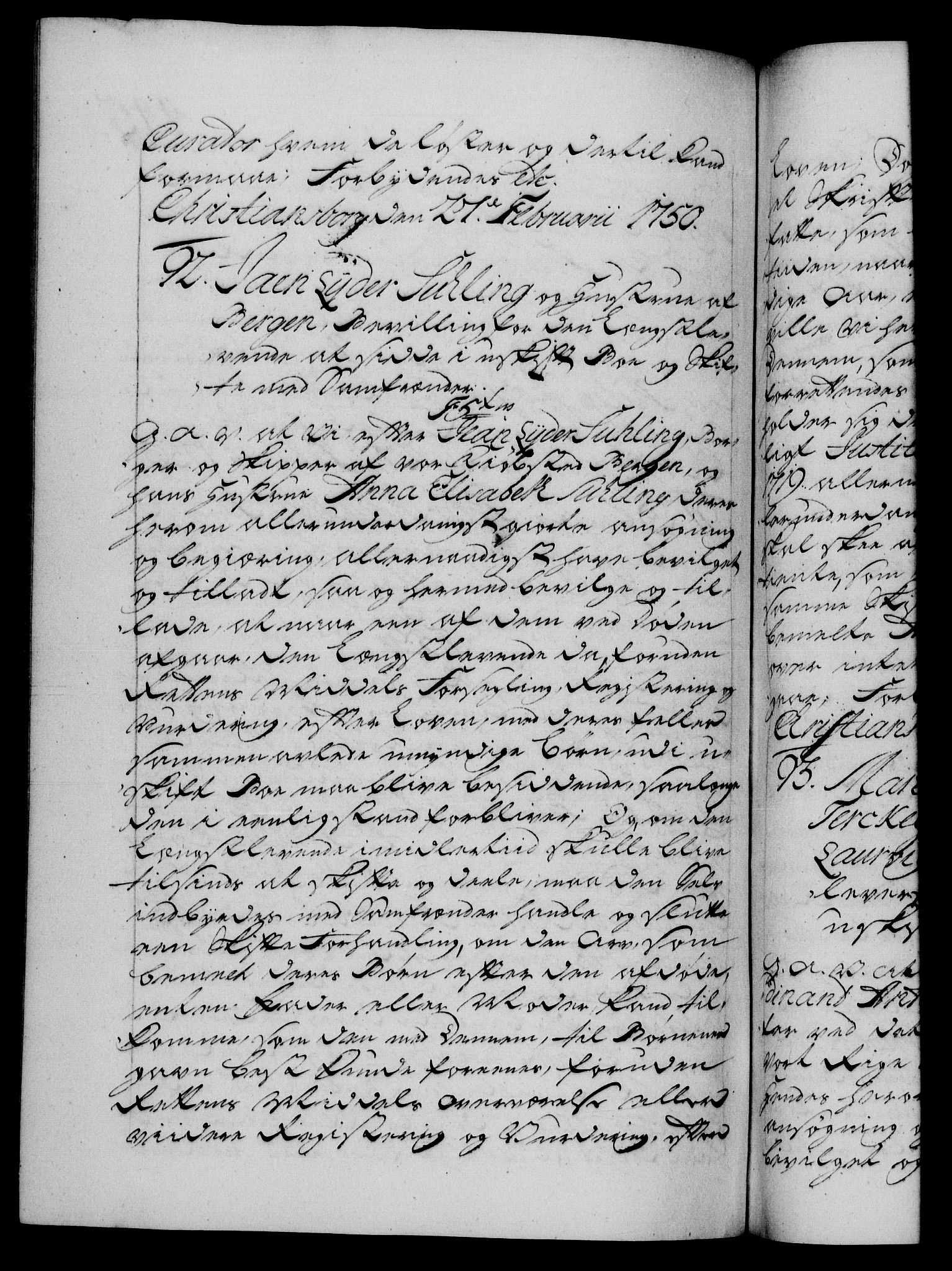 Danske Kanselli 1572-1799, RA/EA-3023/F/Fc/Fca/Fcaa/L0036: Norske registre, 1749-1750, p. 445b