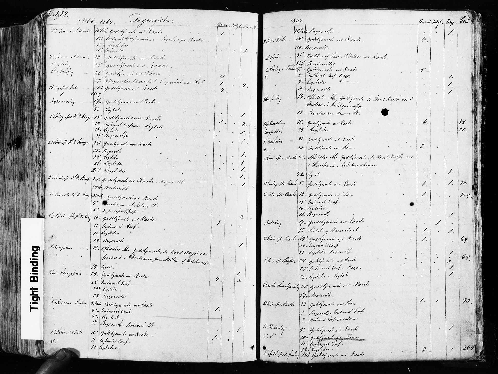 Råde prestekontor kirkebøker, AV/SAO-A-2009/F/Fa/L0006: Parish register (official) no. 6, 1854-1877, p. 532