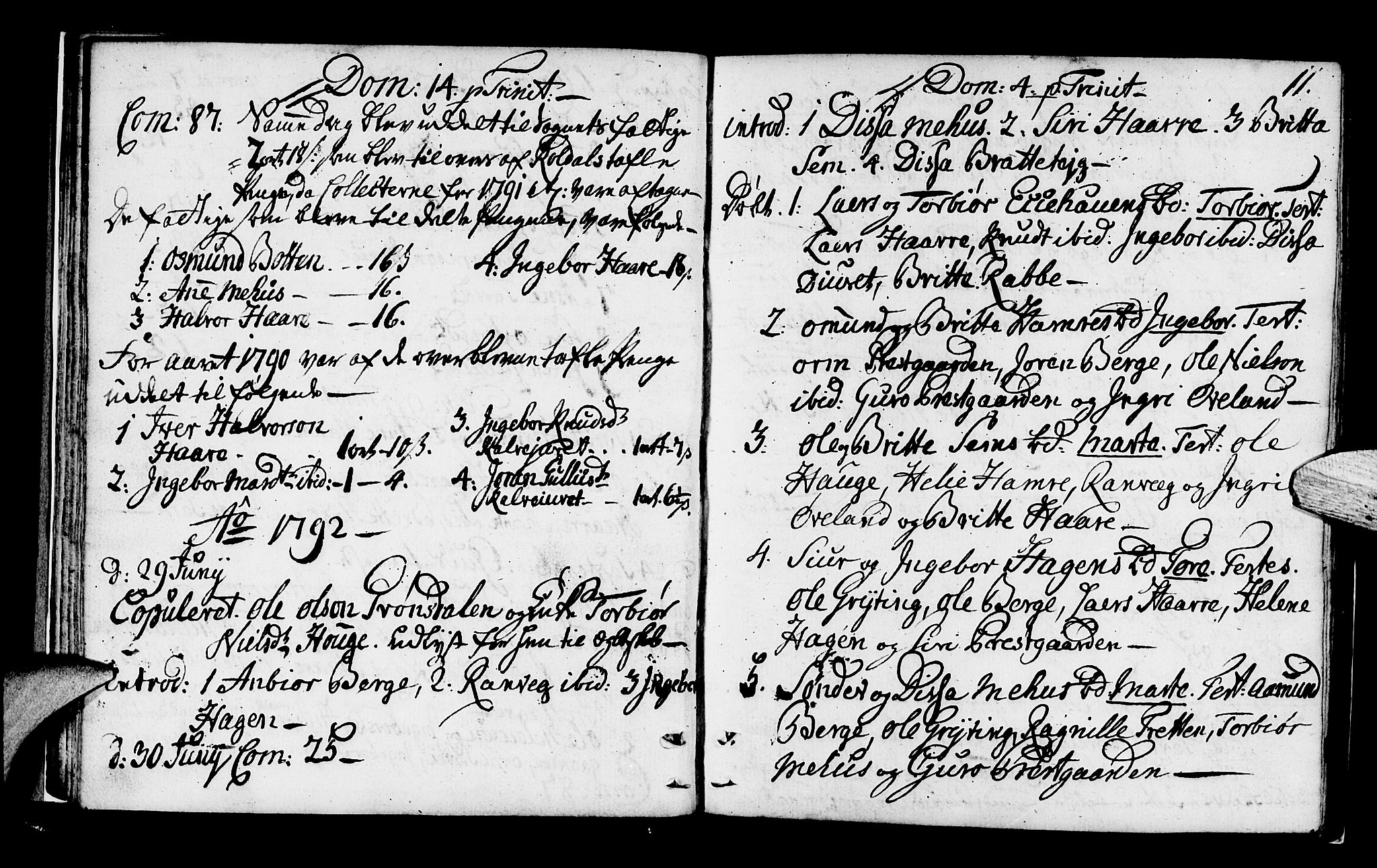 Røldal sokneprestembete, SAB/A-100247: Parish register (official) no. A 1, 1780-1816, p. 11