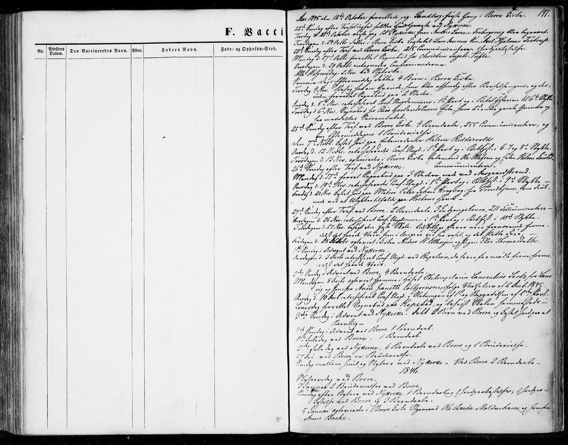 Borre kirkebøker, AV/SAKO-A-338/F/Fa/L0005: Parish register (official) no. I 5, 1845-1851, p. 197