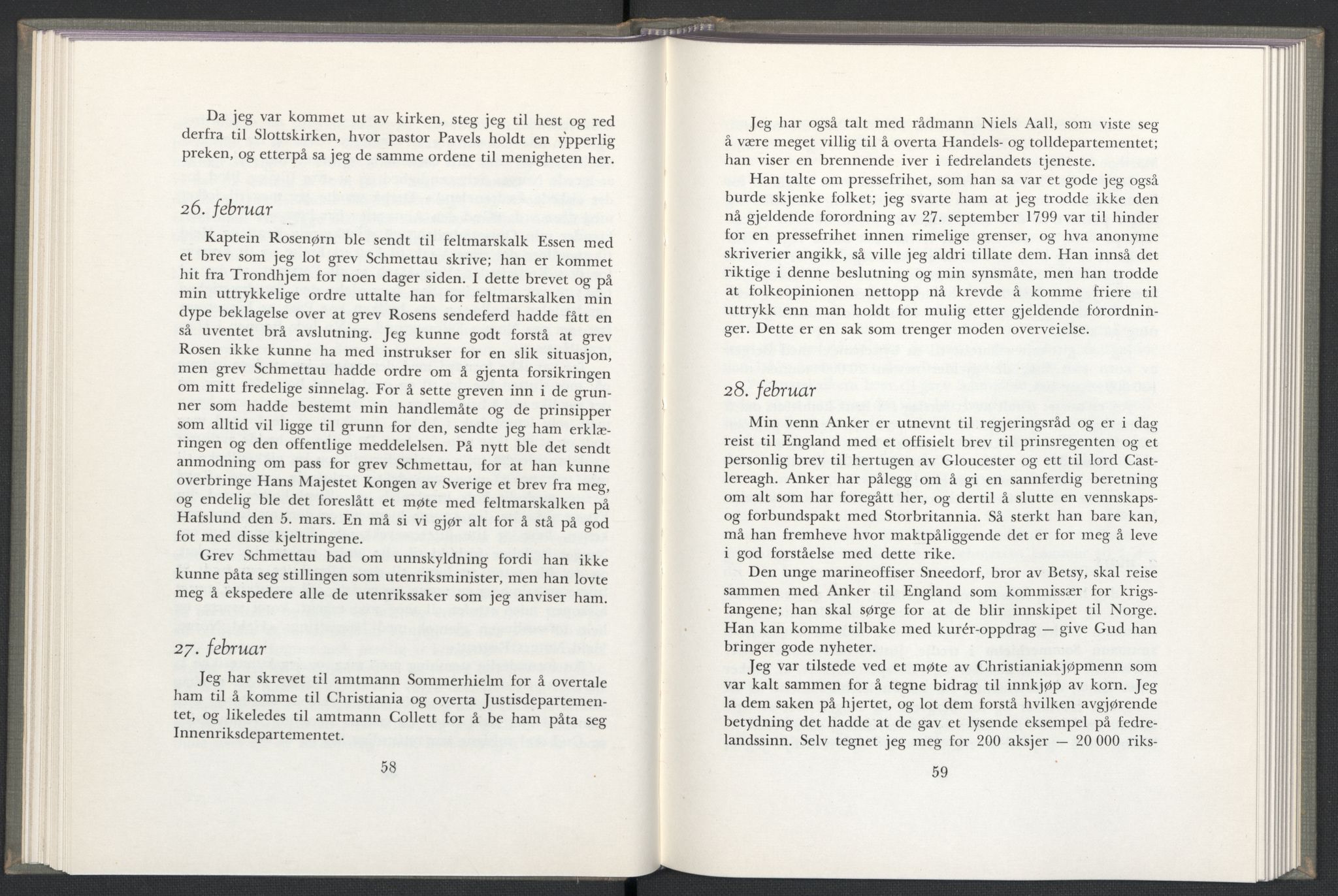 Andre publikasjoner, PUBL/PUBL-999/0003/0002: Christian Frederiks dagbok fra 1814 (1954), 1814, p. 33
