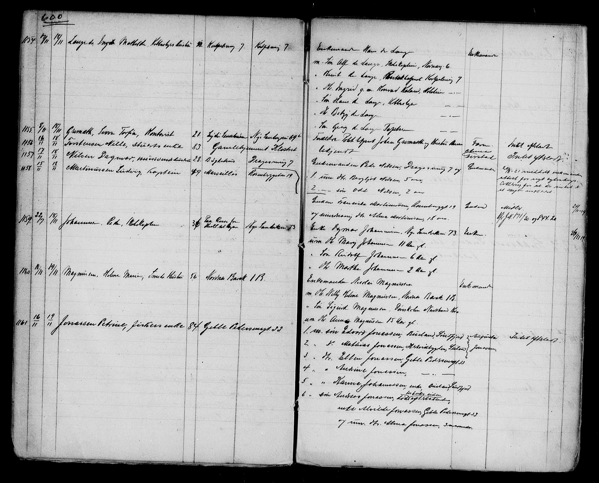 Byfogd og Byskriver i Bergen, AV/SAB-A-3401/06/06Na/L0012: Dødsfallsjournaler, 1918-1919, p. 600-601