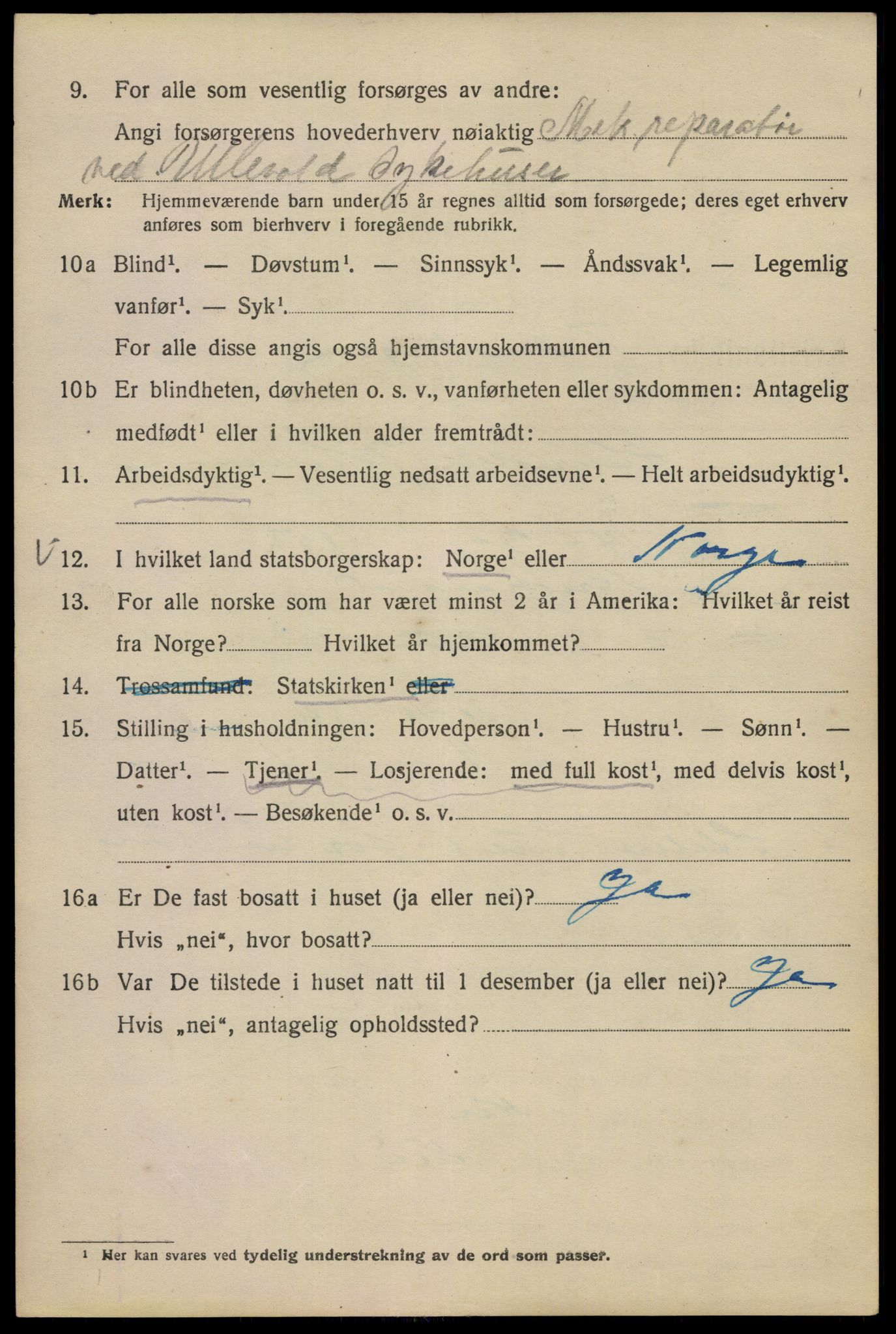 SAO, 1920 census for Kristiania, 1920, p. 237048