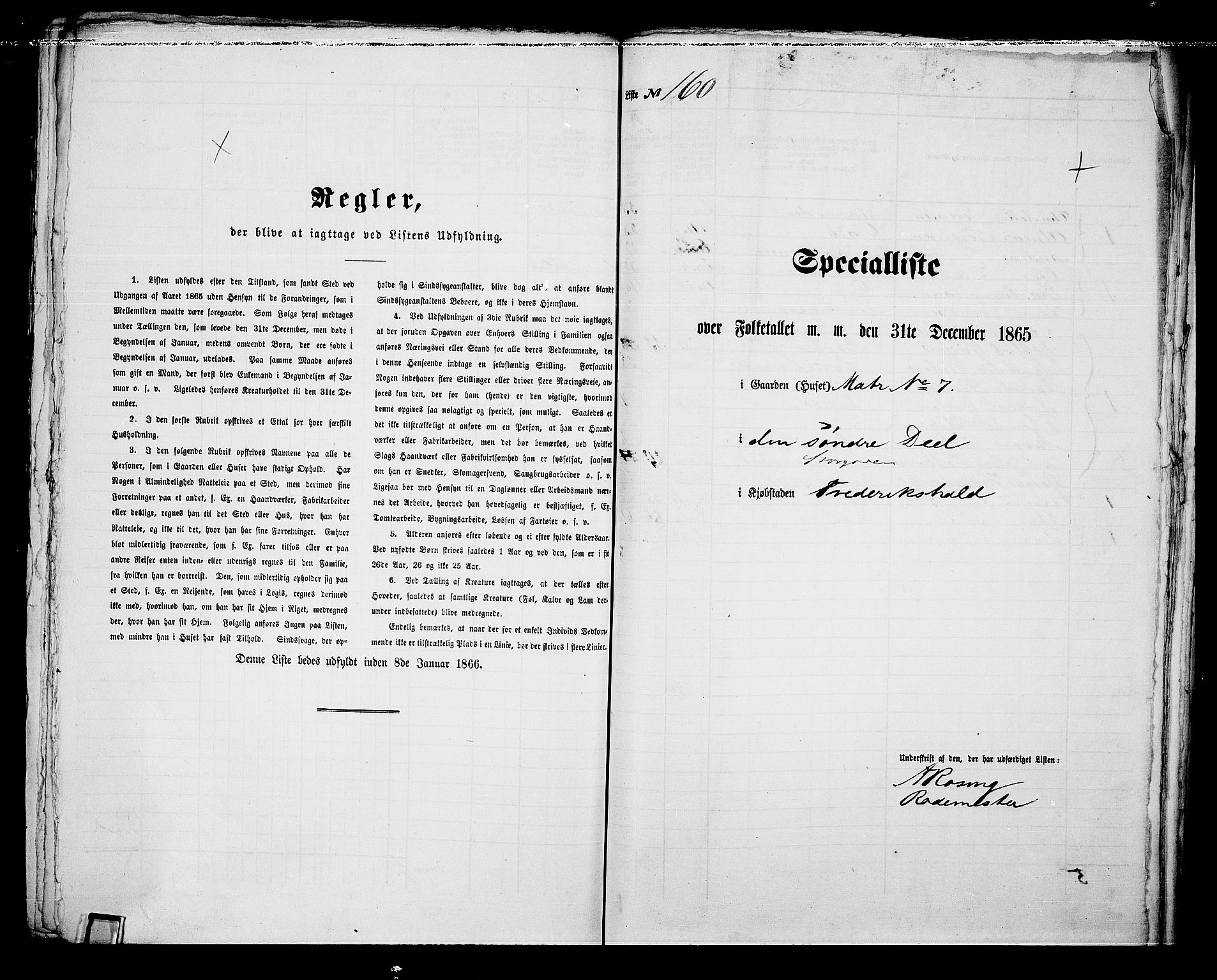 RA, 1865 census for Fredrikshald, 1865, p. 333