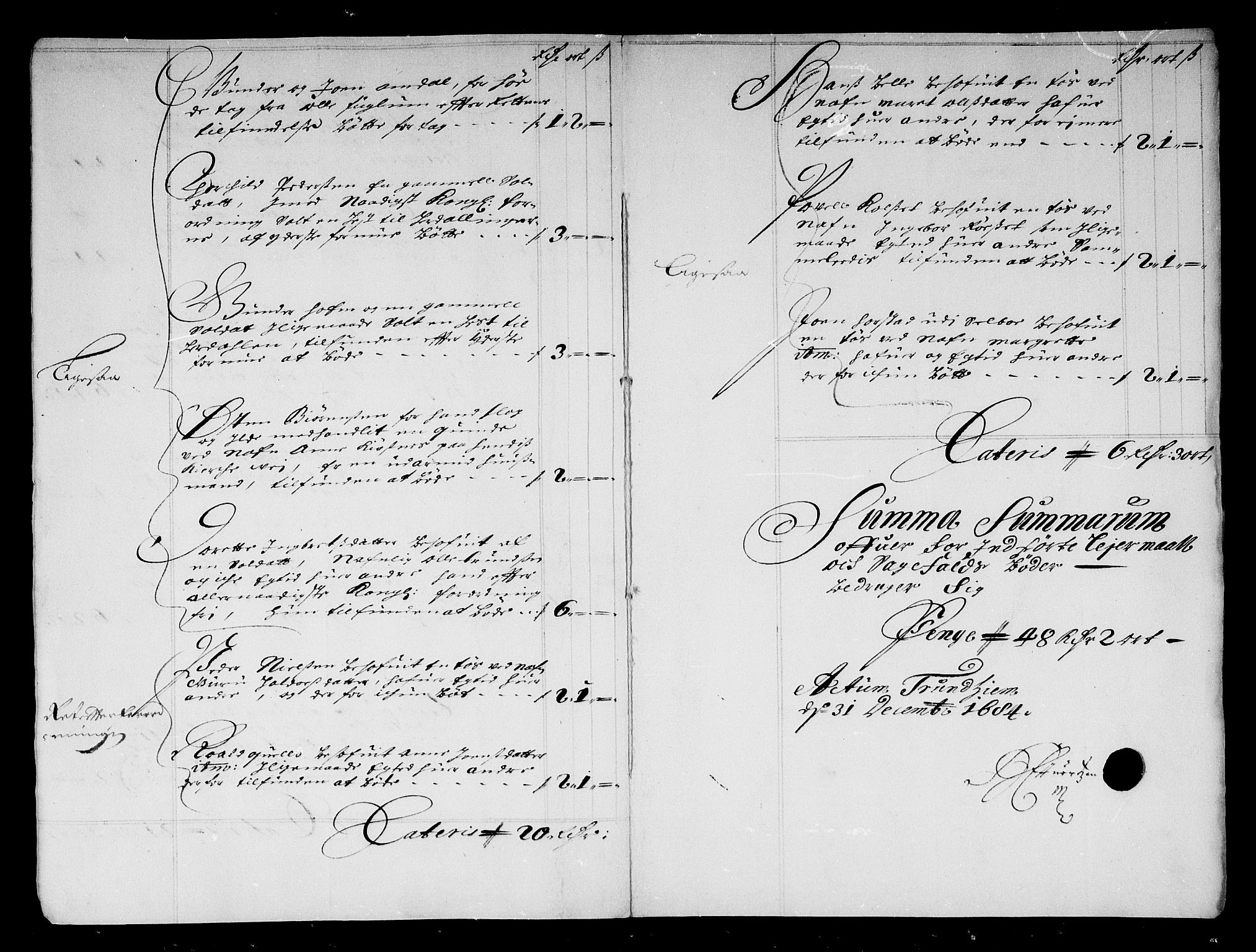 Rentekammeret inntil 1814, Reviderte regnskaper, Stiftamtstueregnskaper, Trondheim stiftamt og Nordland amt, AV/RA-EA-6044/R/Rg/L0075: Trondheim stiftamt og Nordland amt, 1684