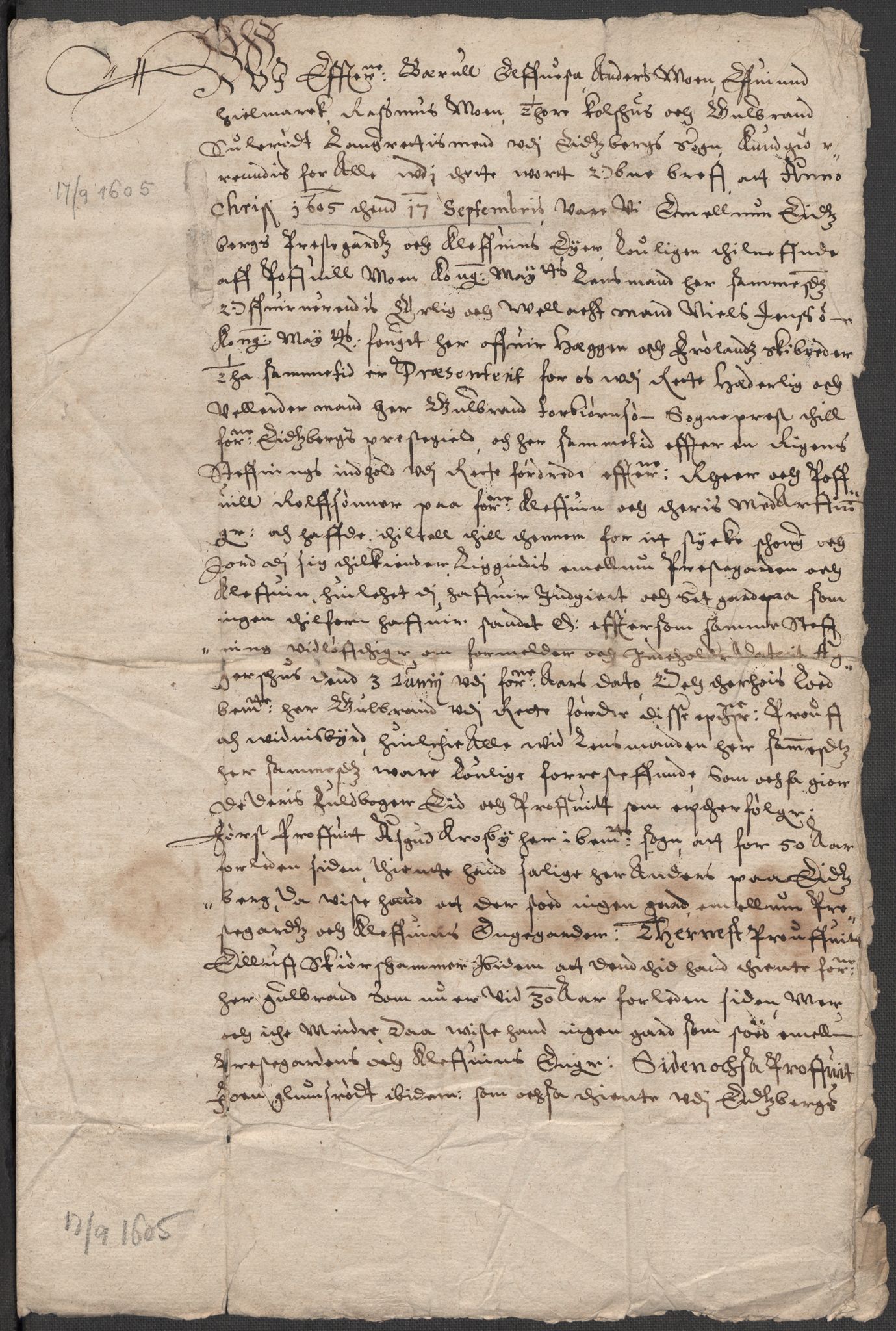 Riksarkivets diplomsamling, AV/RA-EA-5965/F15/L0004: Prestearkiv - Østfold, 1577-1709, p. 100